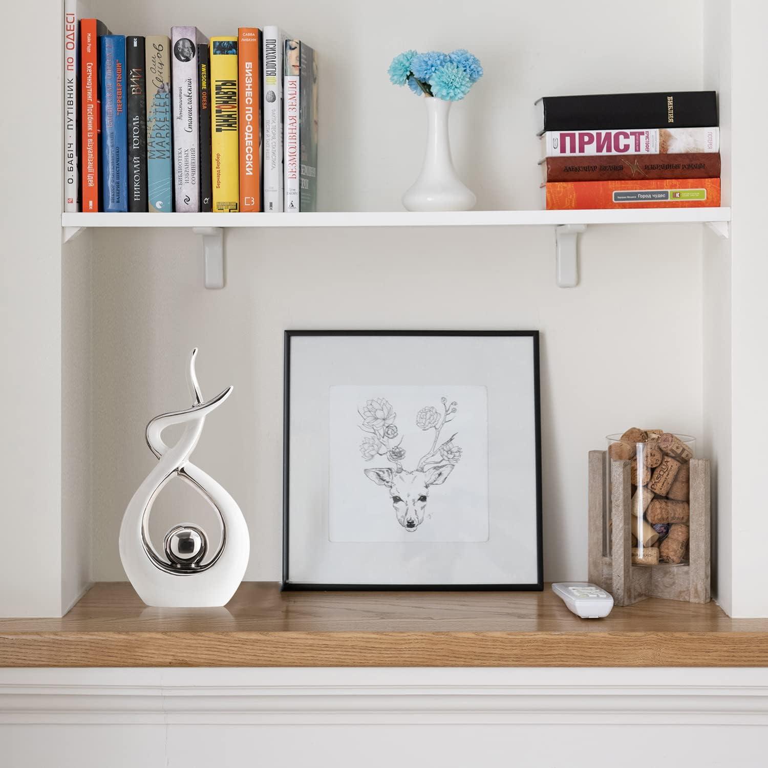 Home Decor Modern Abstract Art Ceramic Statue Table Decorations for Dining Room Living Room Office Centerpiece