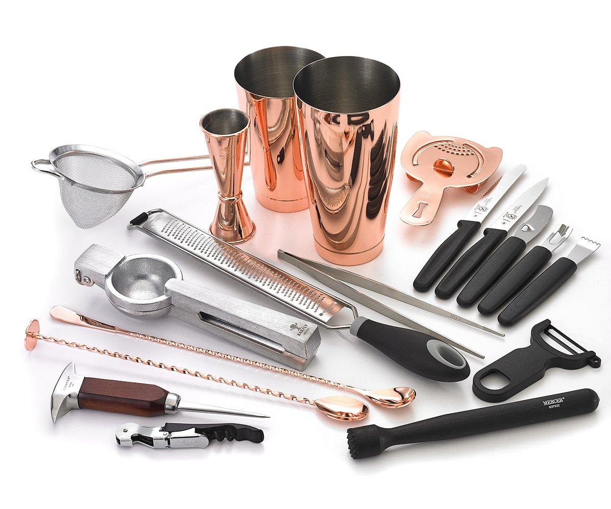 Barfly 18-Piece Deluxe Cocktail Set (Copper Plated)