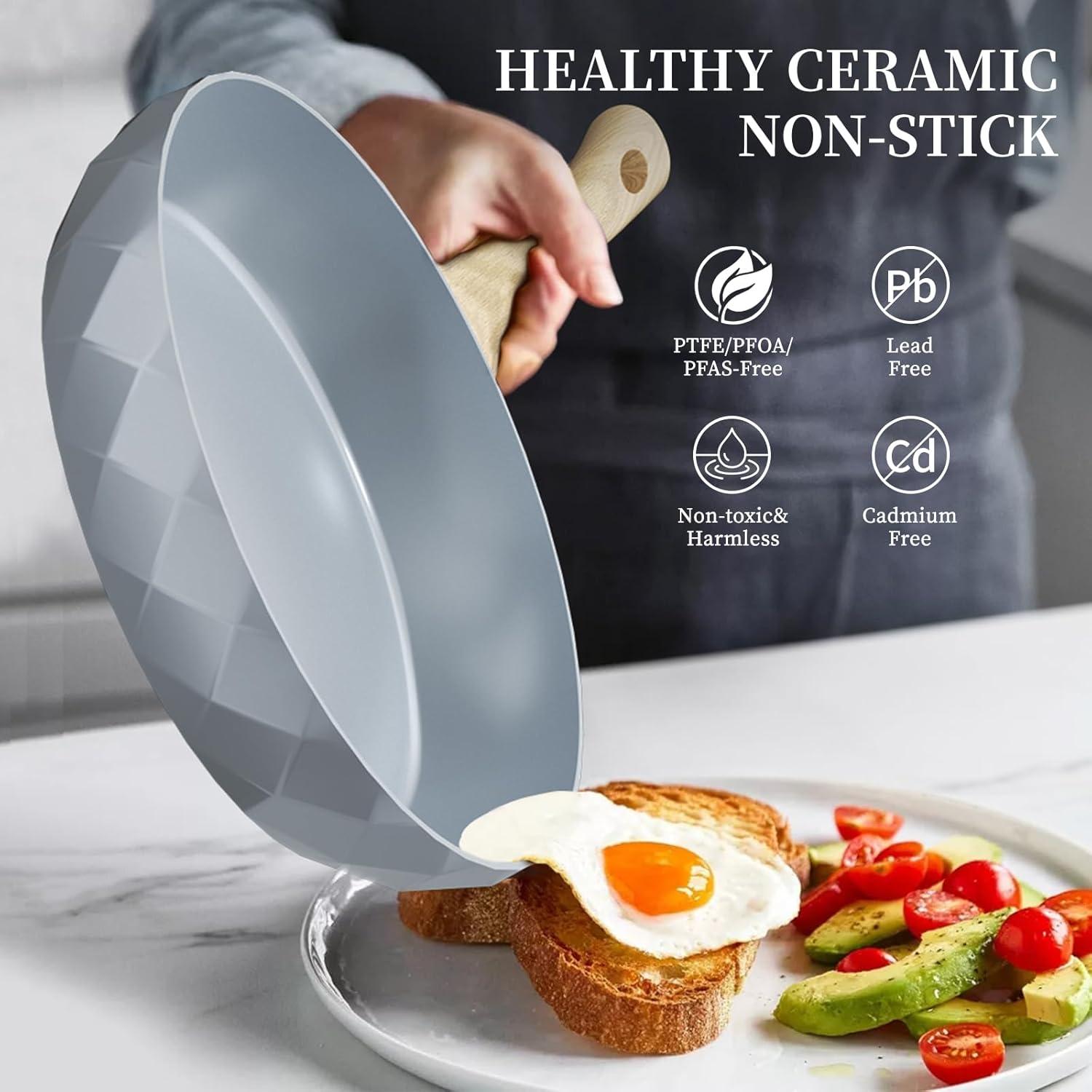 Ceramic Nonstick Pots and Pans Set