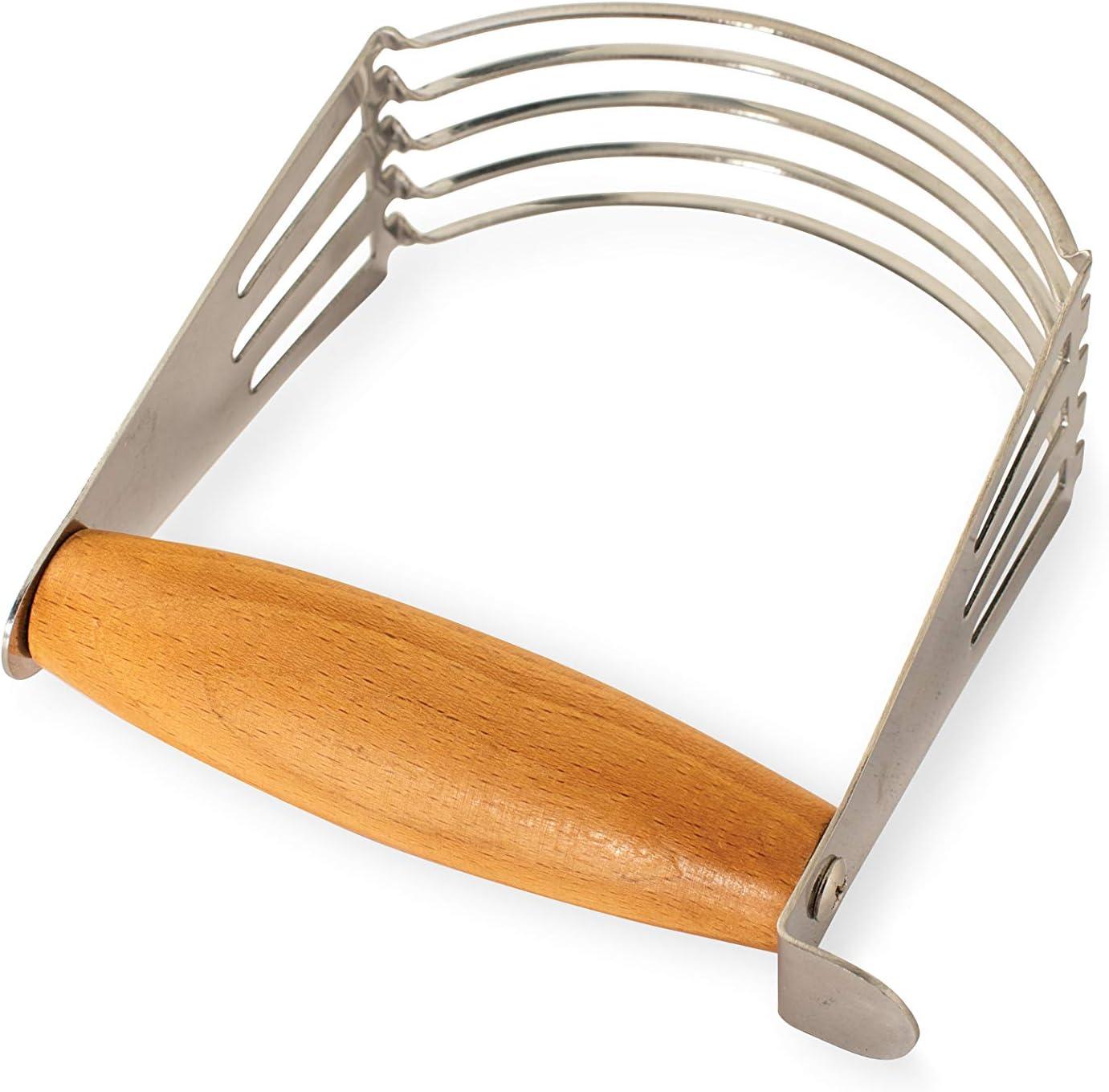 Beechwood Handle Stainless Steel Pastry Blender