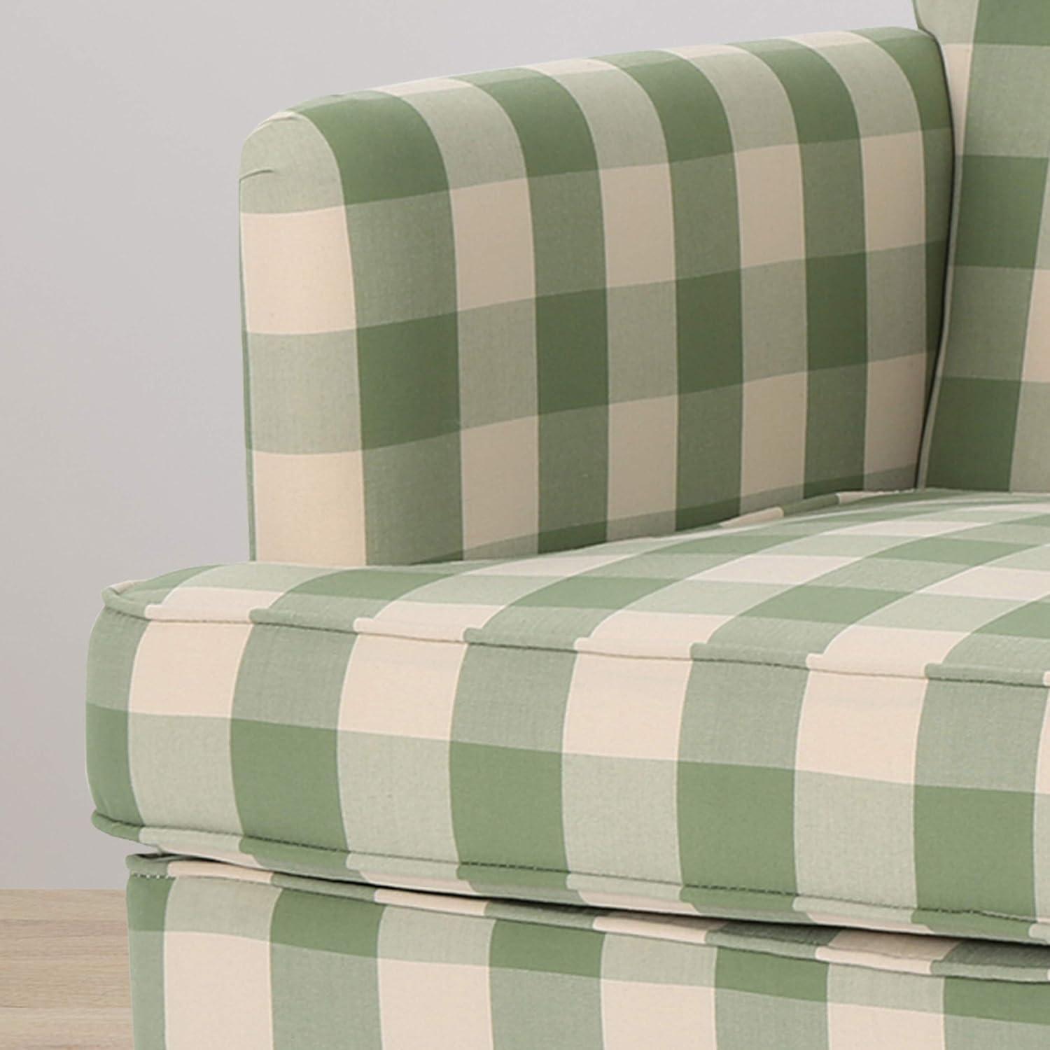 Christopher Knight Home Harrison Tufted Club Chair Green Checkerboard: Studded, Polyester Upholstery, Hardwood Frame