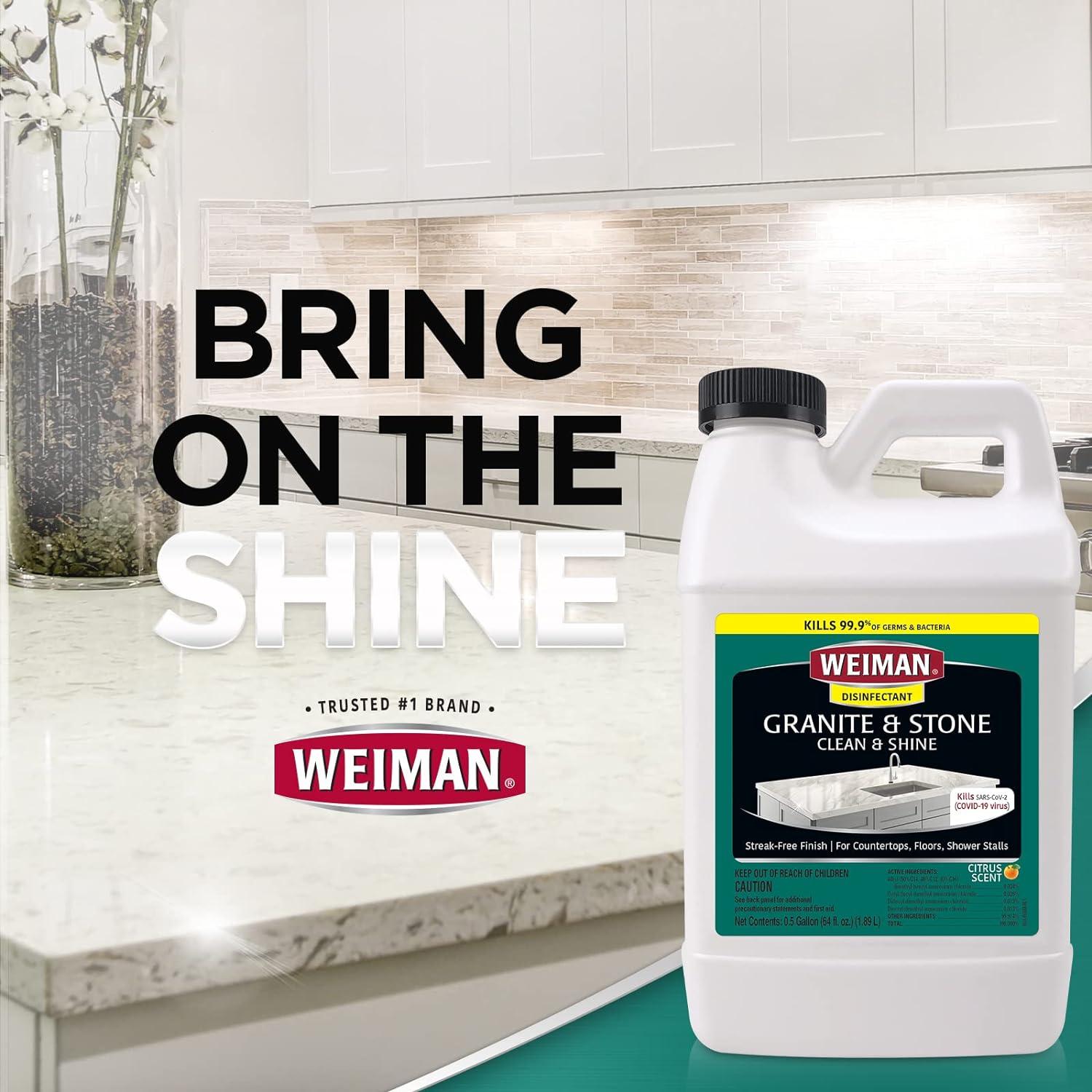 Weiman Granite Cleaner and Polish Refill - 64 Ounc