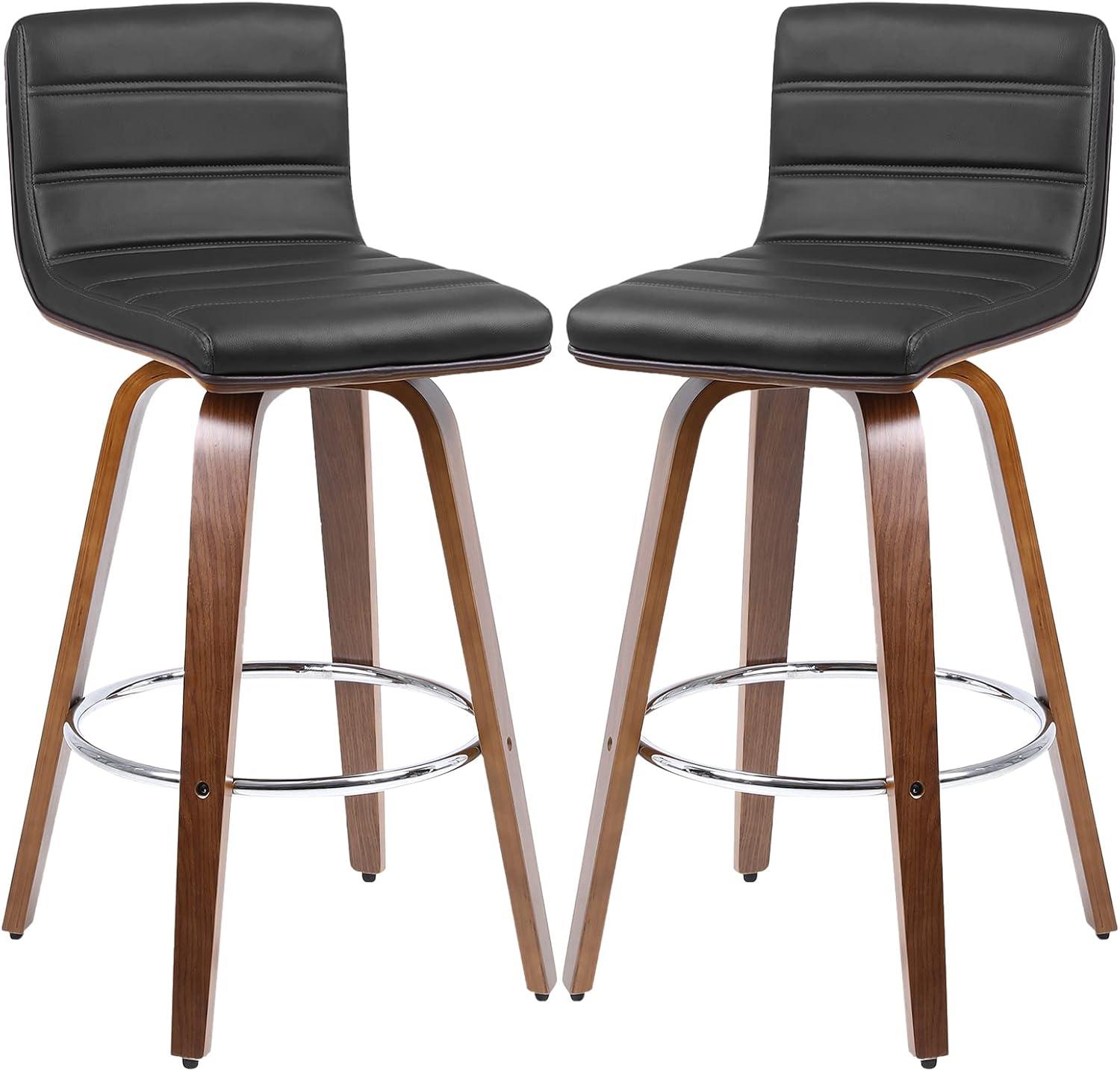 Corrigan Studio® Upholstered Swivel Stool (Set of 2)