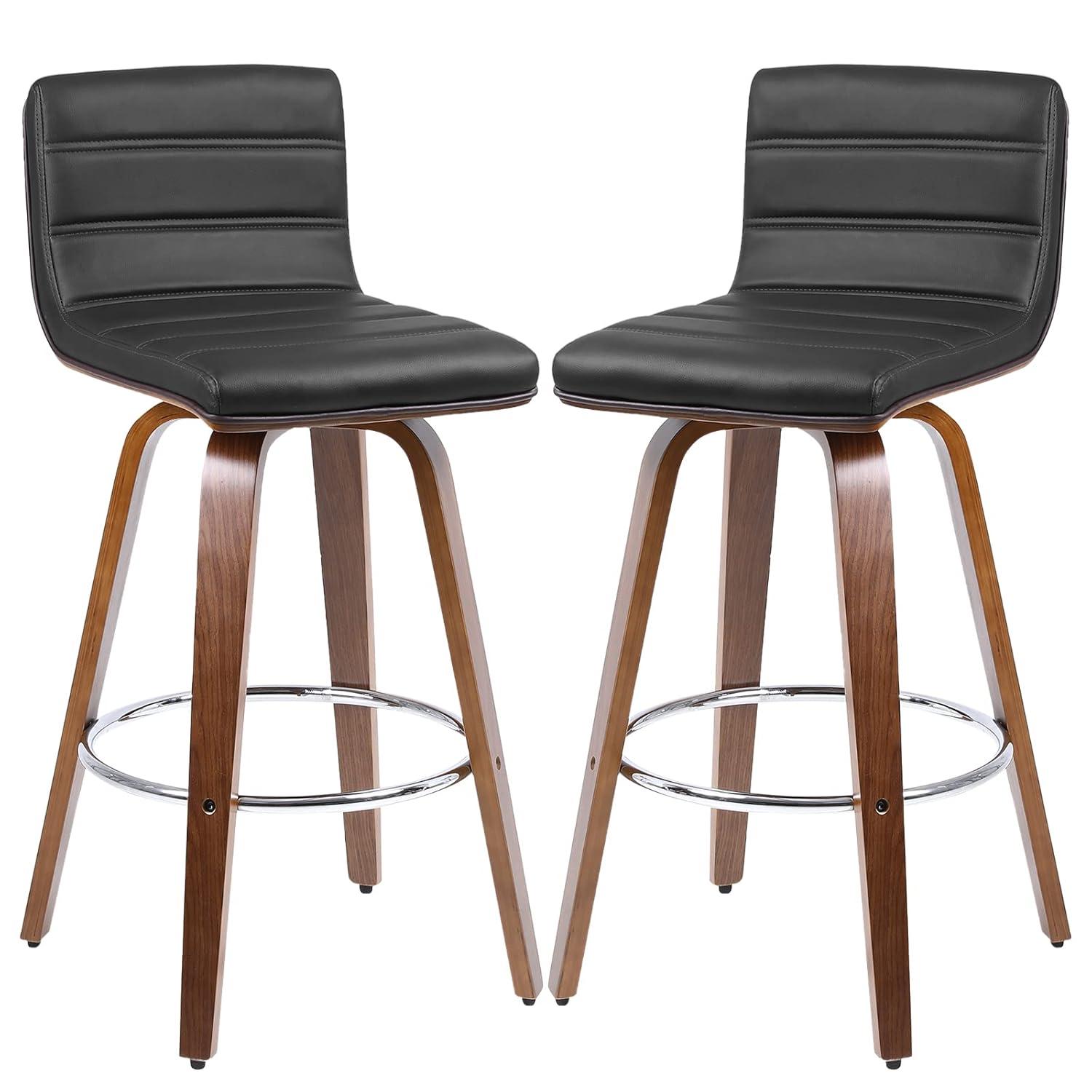 Corrigan Studio® Upholstered Swivel Stool (Set of 2)