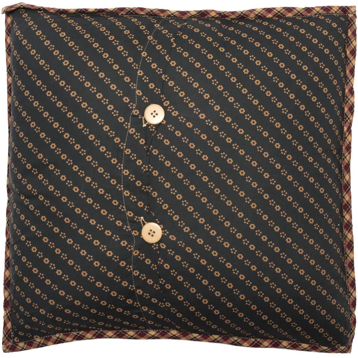 VHC Brands Patriotic Patch Patchwork Cotton Reversible Throw Pillow