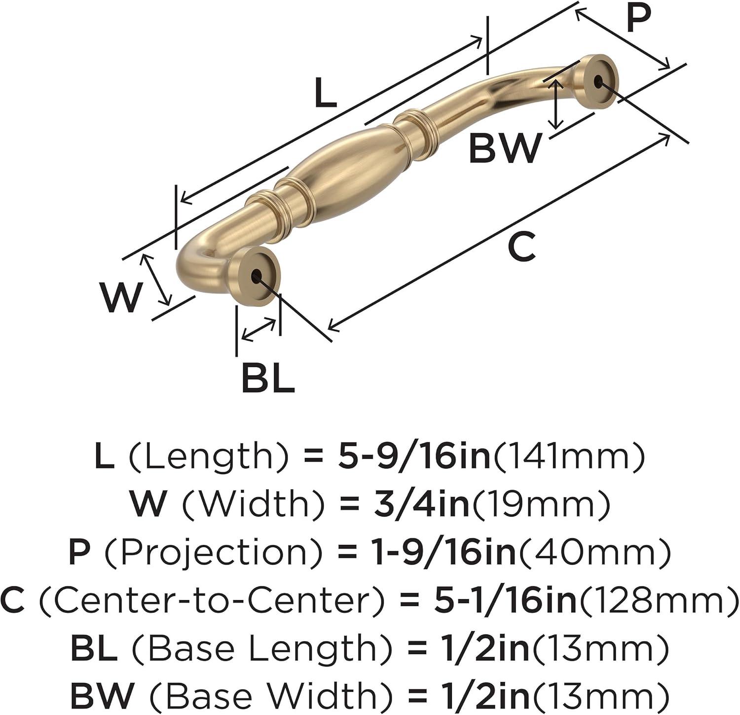 Granby 5-1/16 inch Champagne Bronze Cabinet Pull