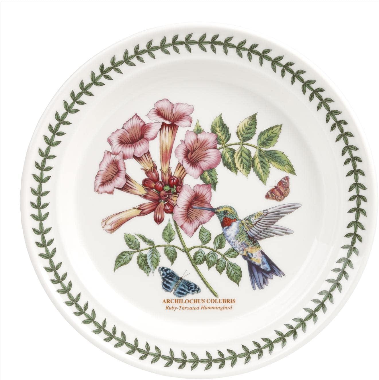 Botanic Garden Birds Ceramic 10.5" Dinner Plates Set