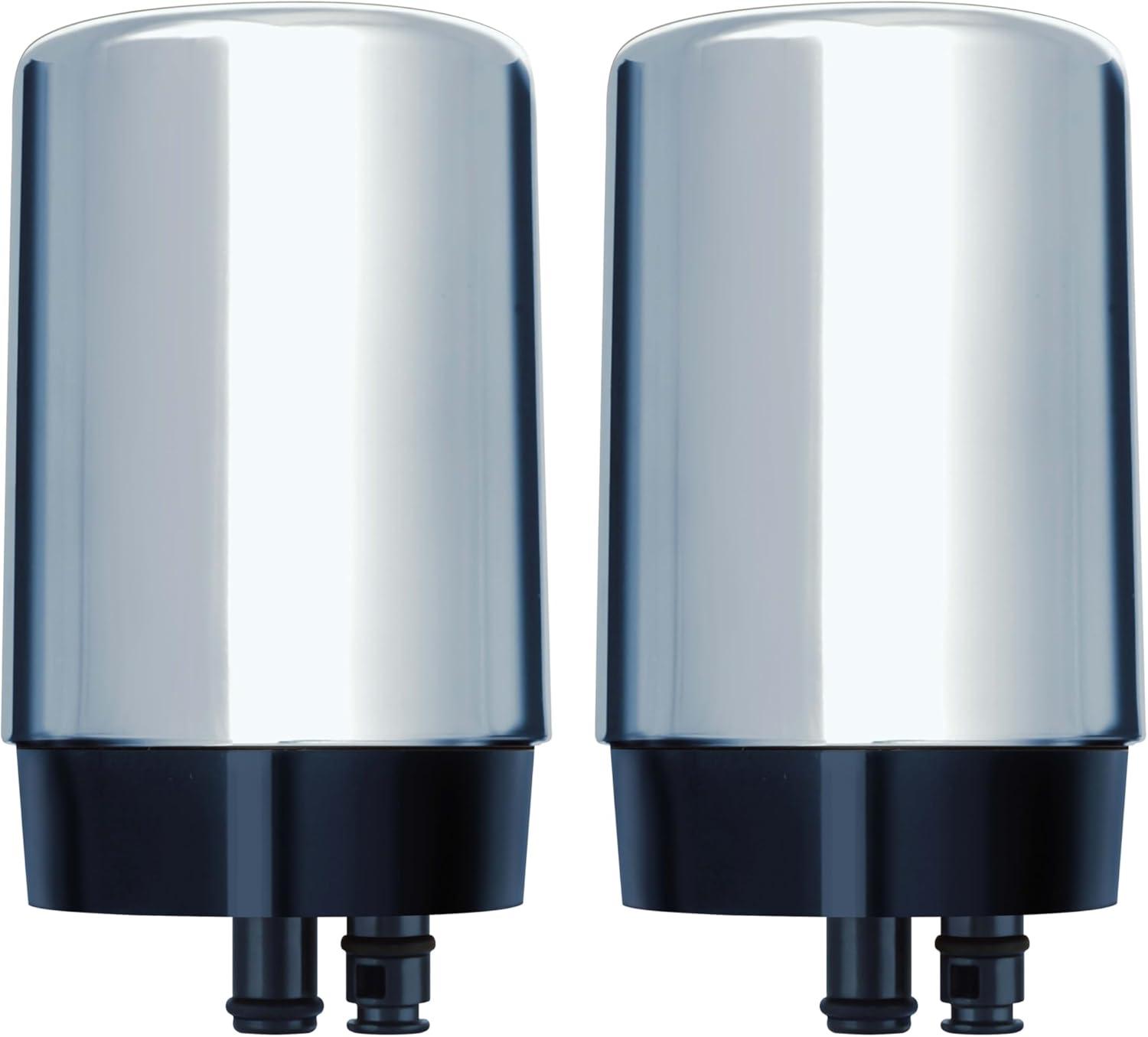 Brita Complete Tap Water Faucet Replacement Filters, 2 Count - Chrome