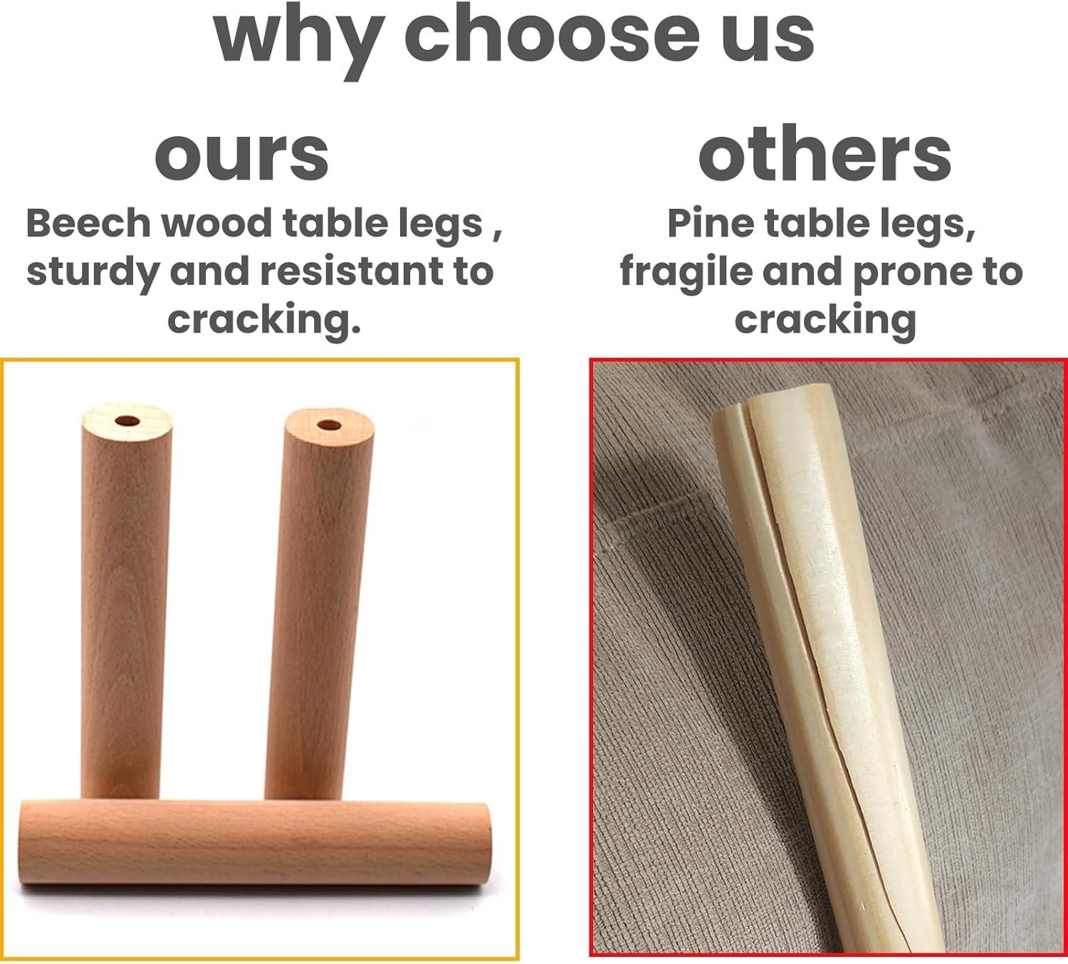 LUCKNOCK Solid Wood Side Table, 2-Tier Small End Table with Storage Shelf, Narrow Nightstand Bedside Table for Small Spaces, Bedroom, Living Room, Farmhouse, No-Tool Assembly.