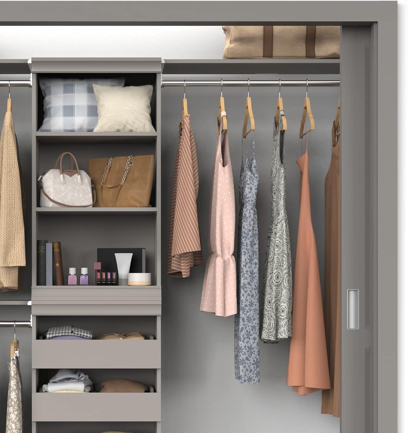 Modular Storage 36.02" W Shelf & Closet Rod