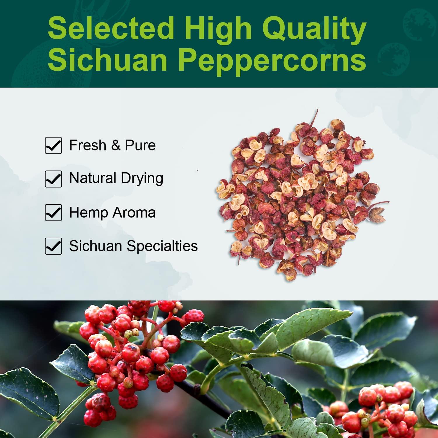 Soeos Sichuan Peppercorn Powders, Szechuan Peppercorn Powders, Crushed Green Sichuan Peppercorns Powder, Ground Pepper Powders, 4 oz.