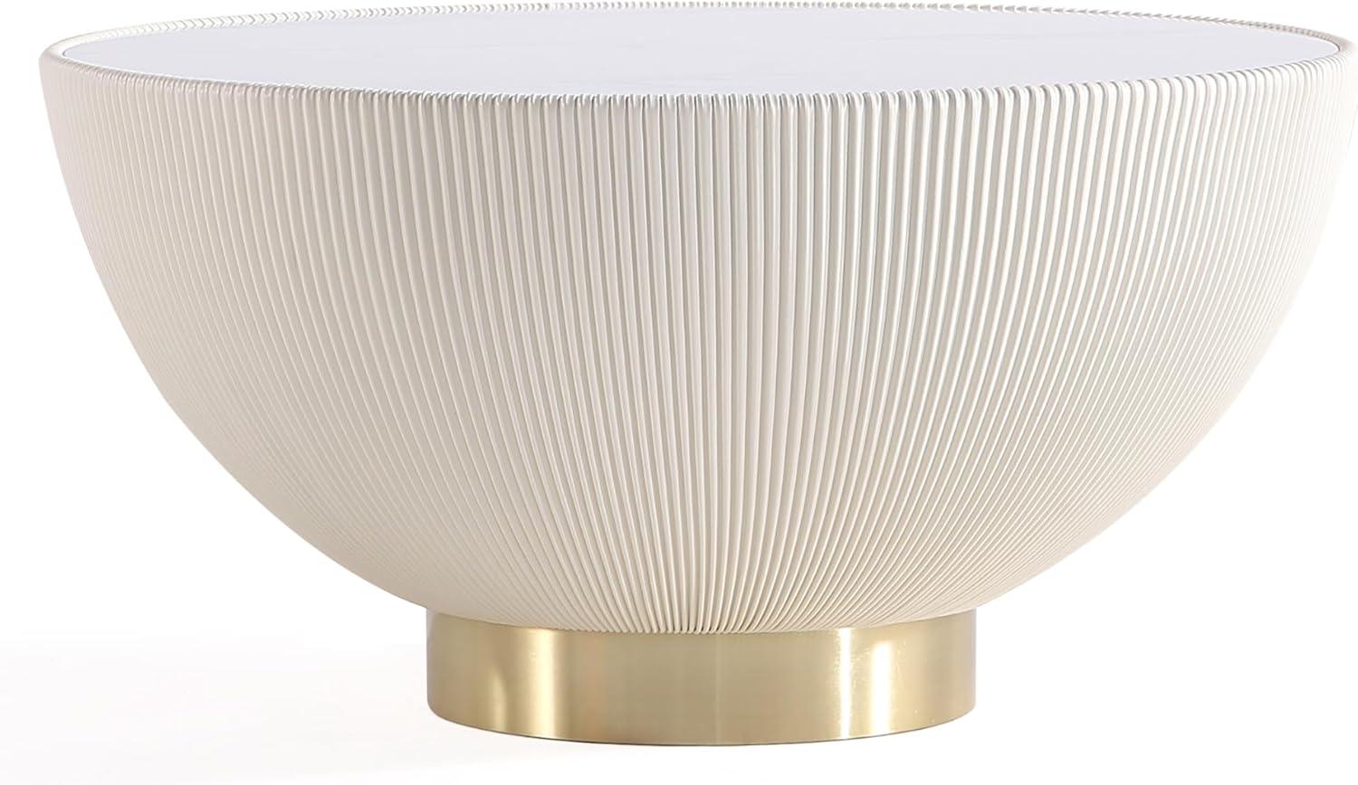 Manhattan Comfort 3pc Anderson Leatherette Upholstered Coffee Table and End Table Set Cream/Gray