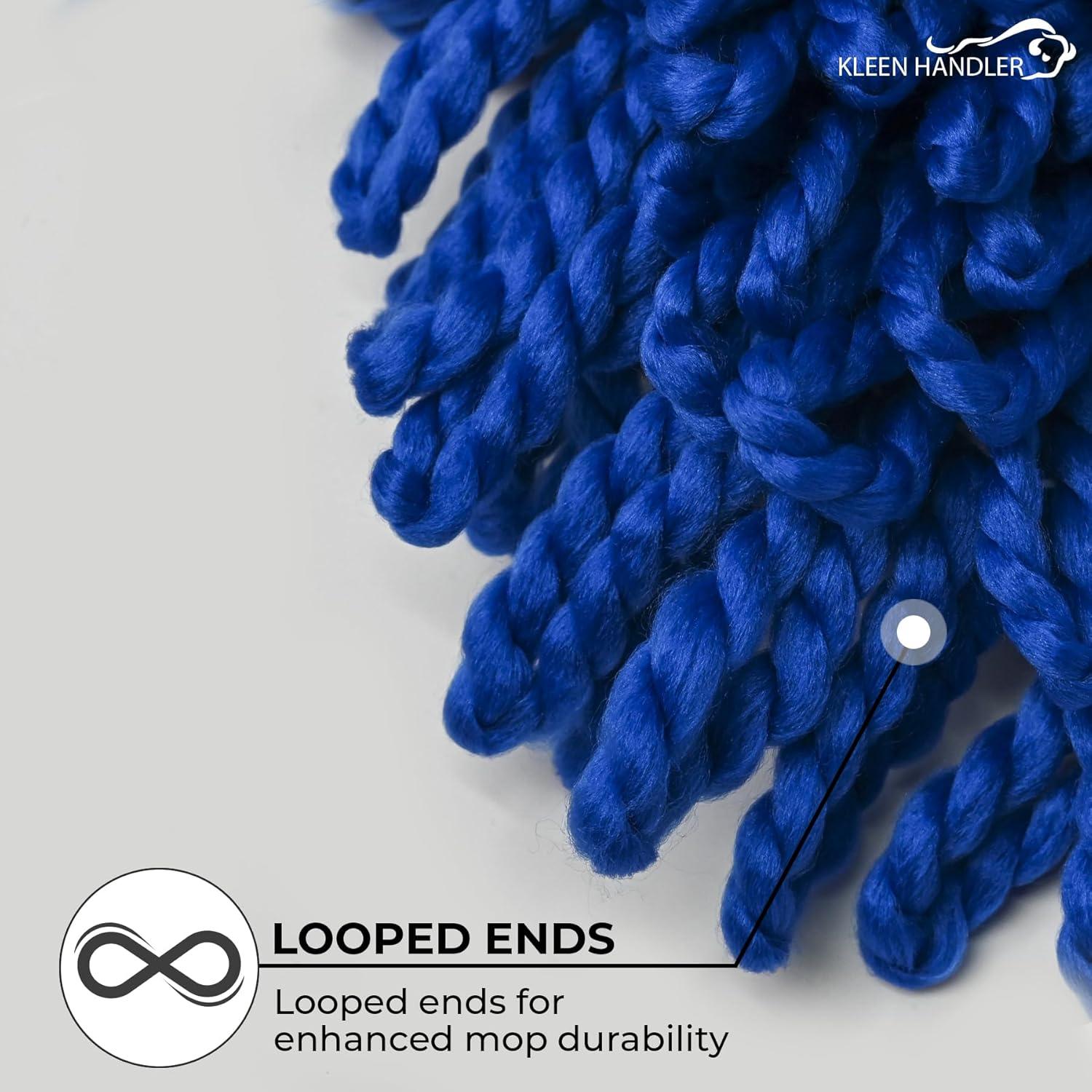 Kleen Handler 36 inch Microfiber Dust Mop | 12 Pack, Large Washable Commercial Mop Head Replacement