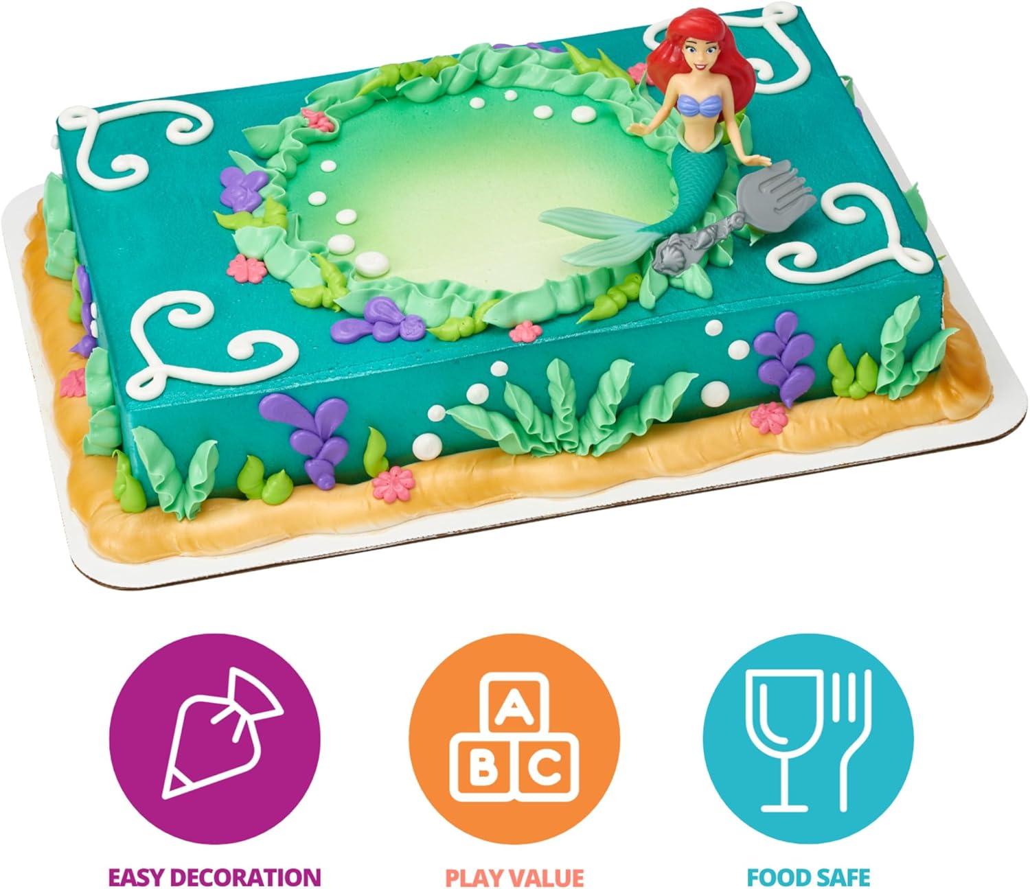 DecoSet® Disney Princess Ariel Colors of the Cake Topper - 2-Piece cake decoration