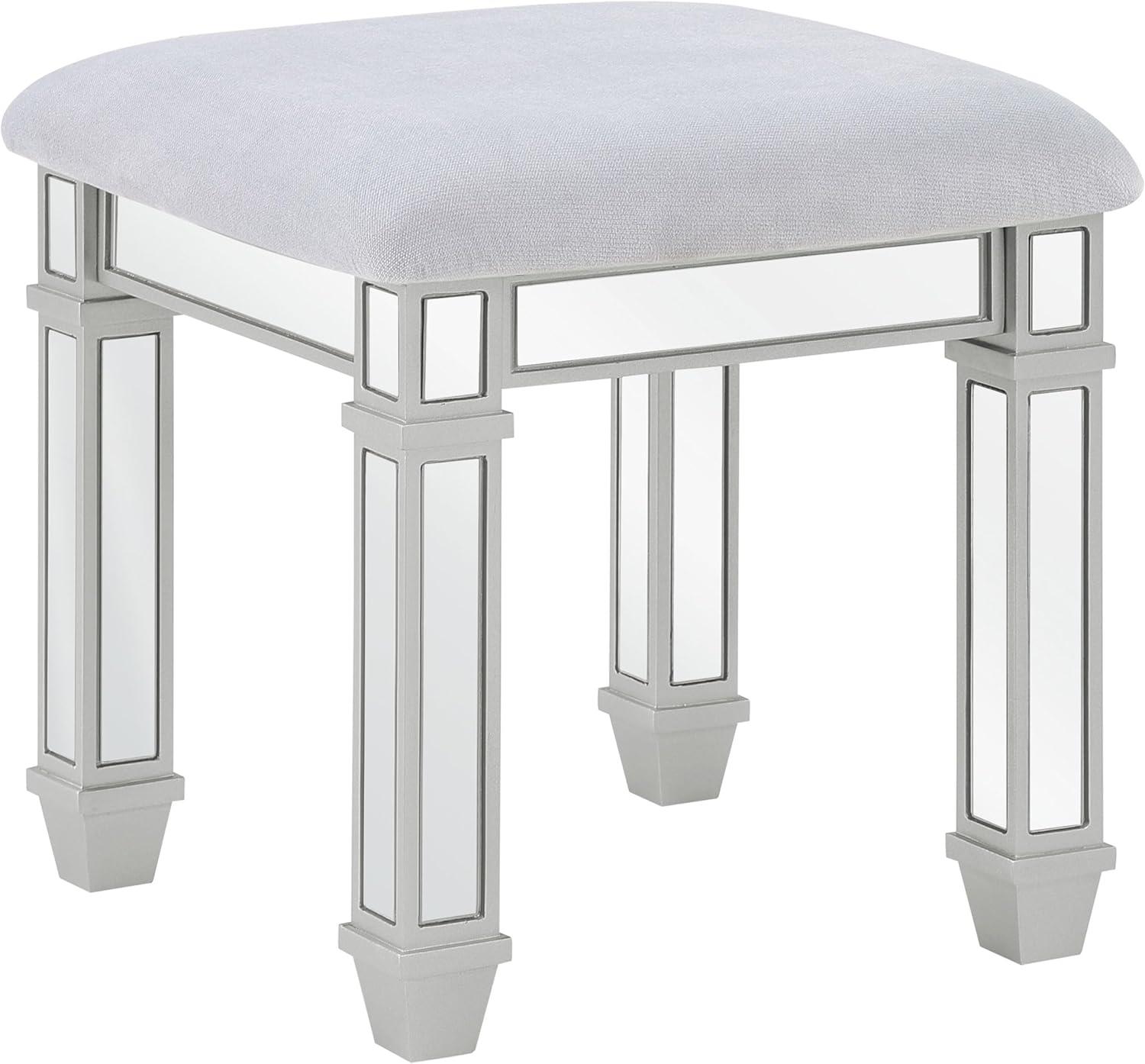 Coaster Allora 9-drawer Mirrored Storage Vanity Set with Hollywood Lighting Metallic