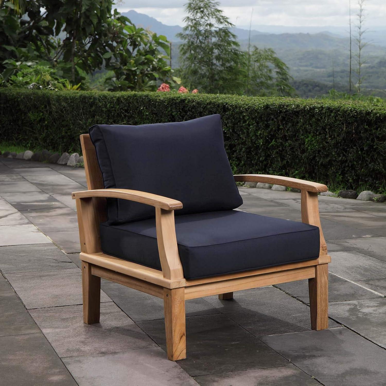 Modway Marina Outdoor Patio Teak Armchair