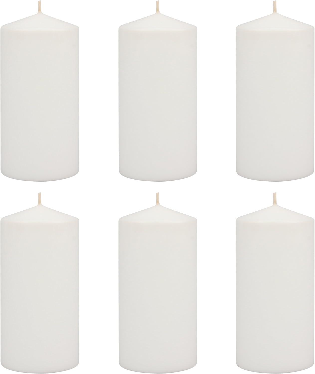 Serenity Palm 10" Flameless White Scented Pillar Candle