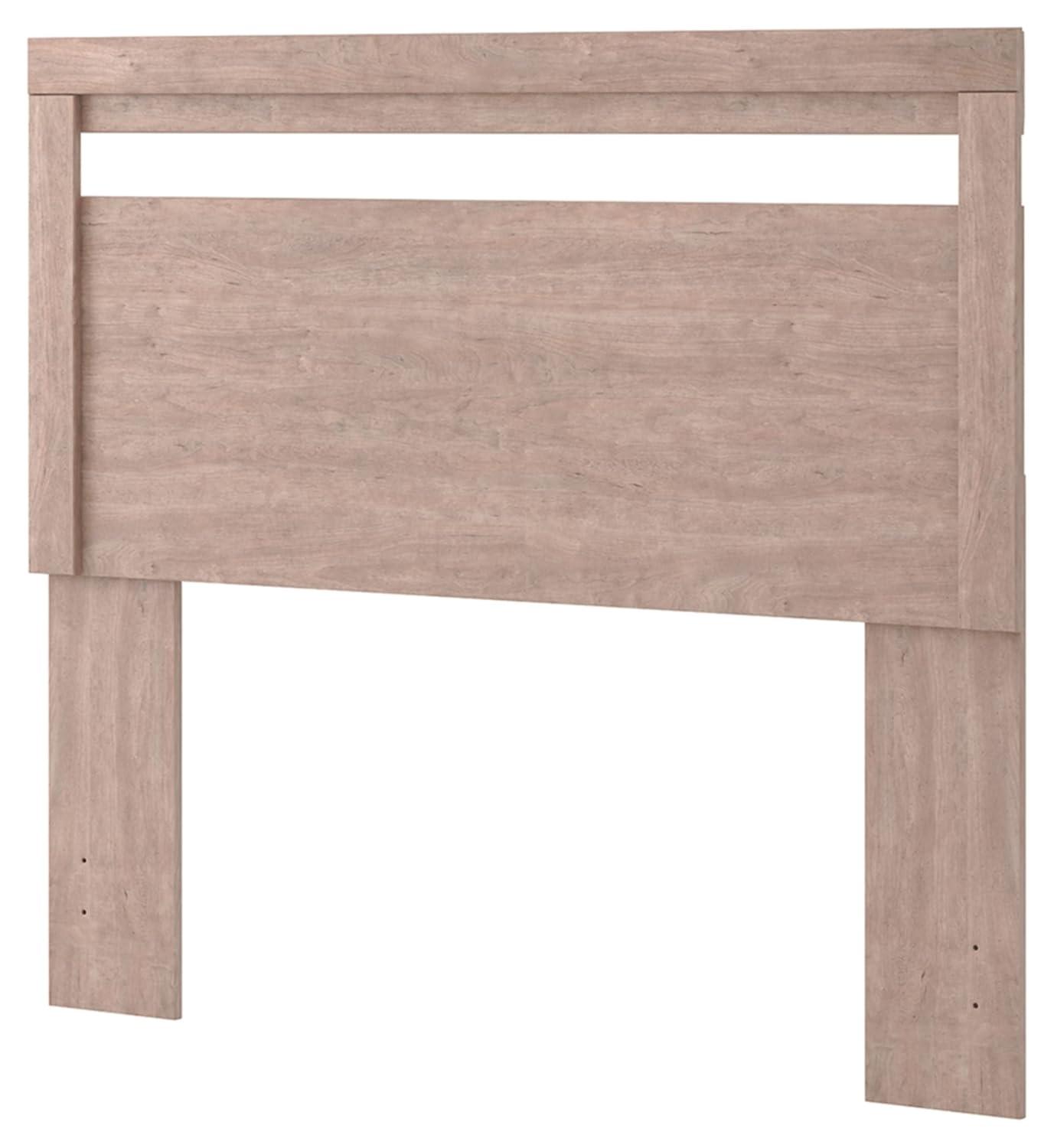 White Transitional Queen Platform Bed with Peekaboo Cutout