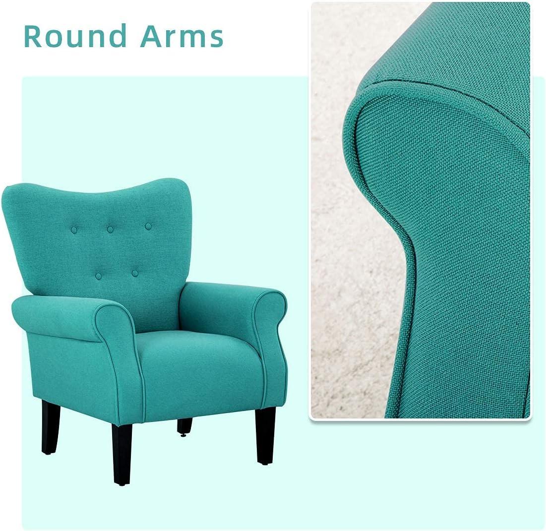 BELLEZE Accent Chair Armchair for Living Room - Allston (Mallard Teal)