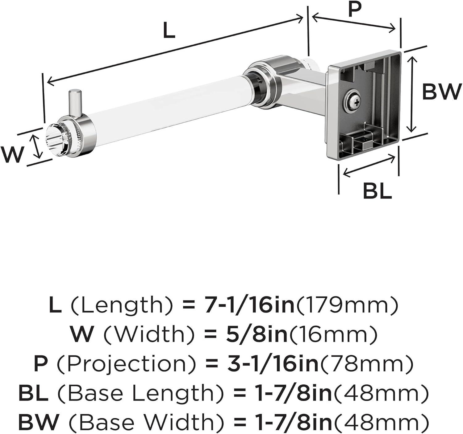 Amerock Glacio Wall Mount Toilet Paper Holder BH36061C26