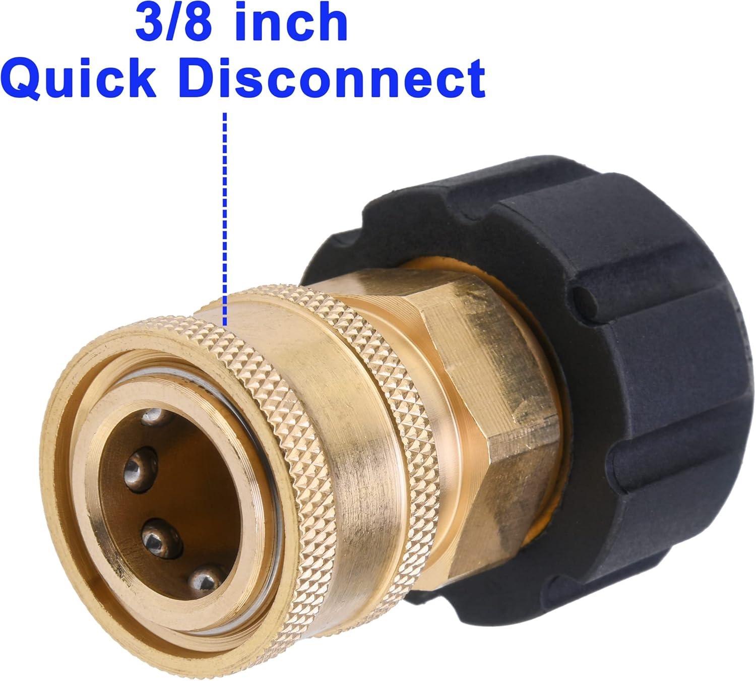 High Pressure Washer Adapter Set with Quick Connect Kit