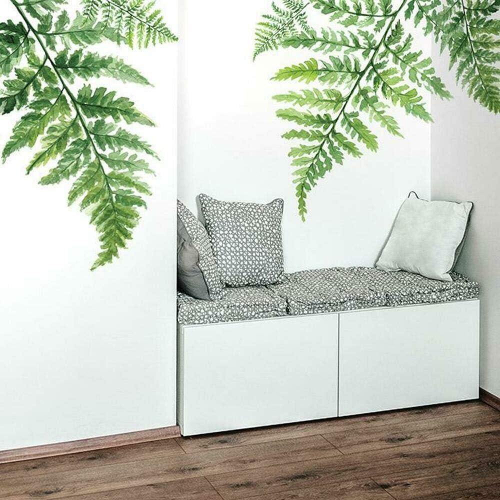 Fern Peel and Stick Giant Wall Decal Green - RoomMates: Vinyl Botanical Modern Decor, Self-Adhesive, 5pc