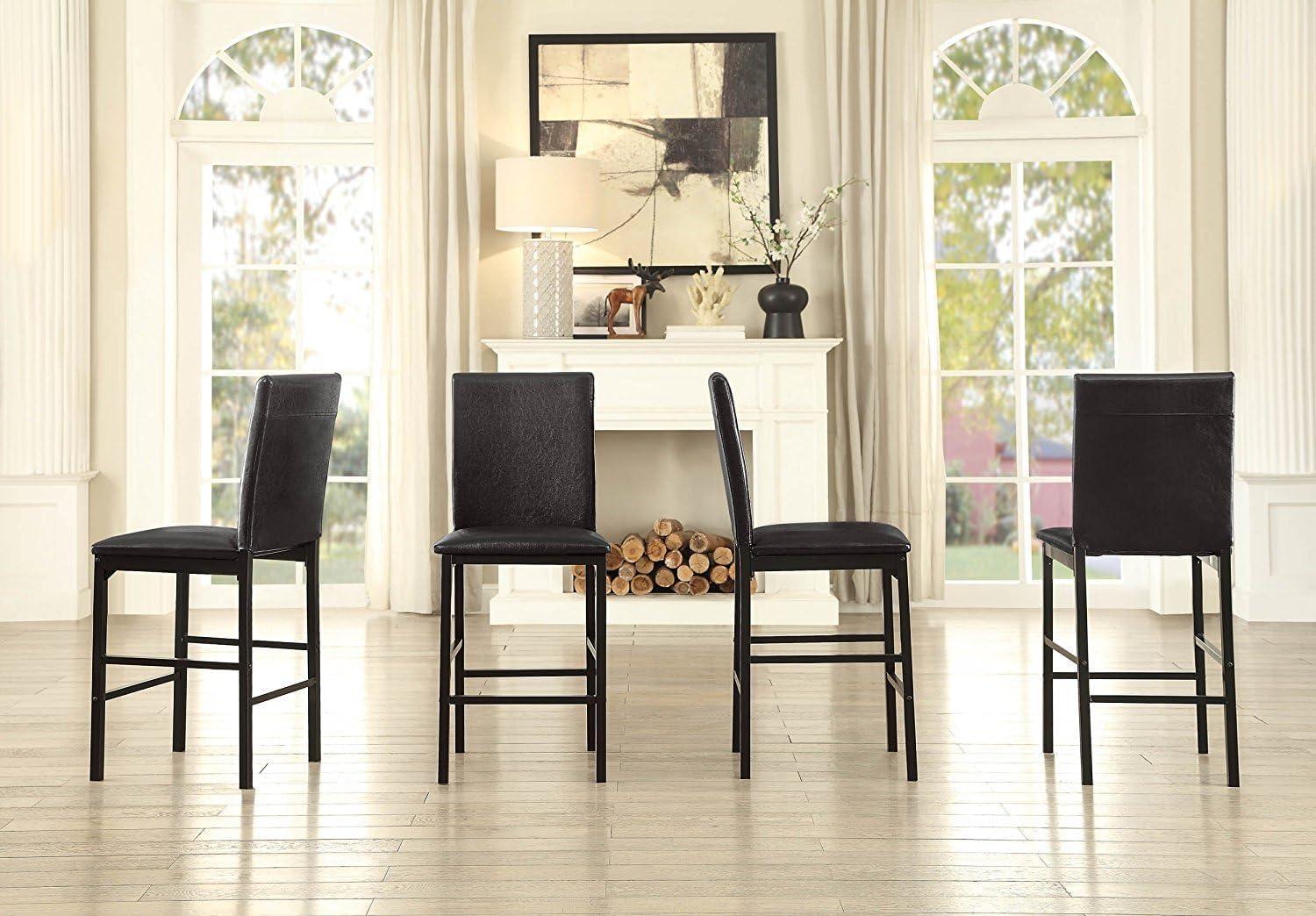 Hokku Designs Metal Frame Counter Height Chairs Set Of 4