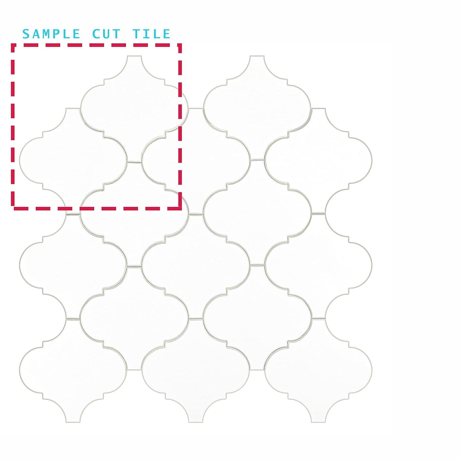 Avant Decor Sample- Zurich White 4-in x 4-in Look Wall Tile