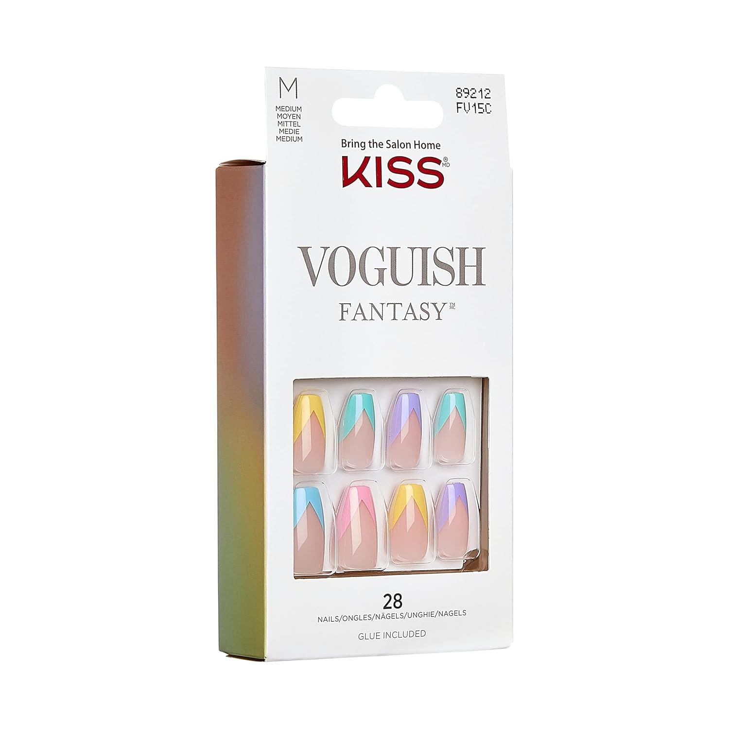 KISS Products Voguish Fantasy Medium Coffin Ready-To-Wear Fake Nails - 89212