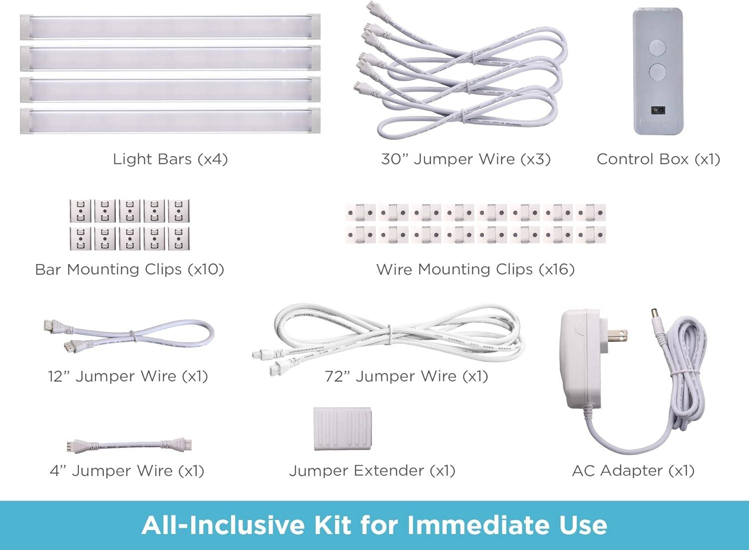 Alexa Compatible Smart LED Under Cabinet Lighting Kit with Motion Sensor