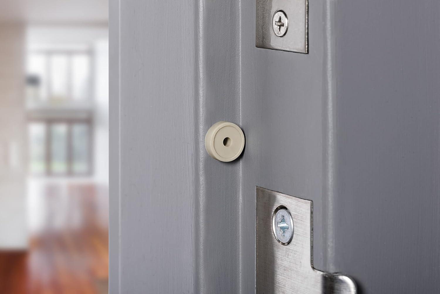 Brinks Plastic Off White Door Bumper Mounts to base trim