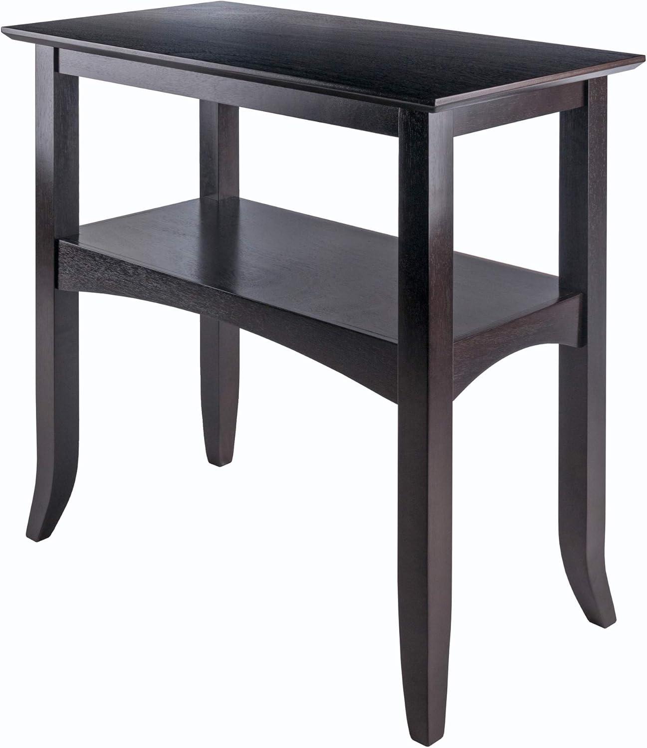 Winsome Camden Console Table Coffee: Traditional Style, Fixed Shelf, Wood Composite Frame, for Entryway or Living Room