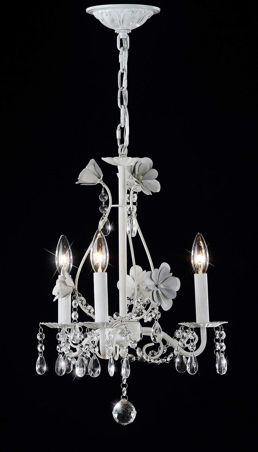 Jasper 3 Light 14.5 Inch Dia Adjustable Chandelier - White - Safavieh.