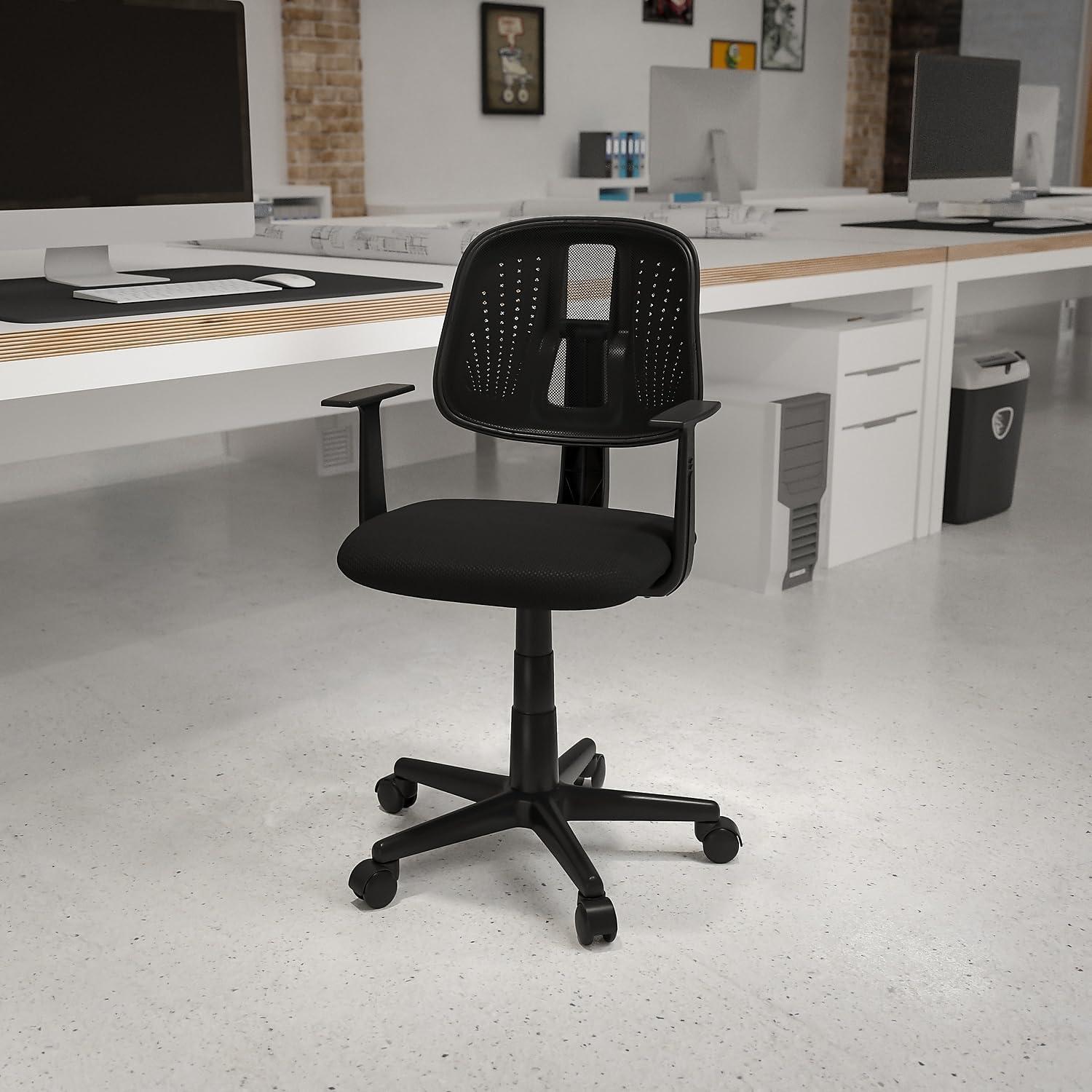 Flash Furniture Meridian Mid-Back Swivel Mesh Task Office Chair with Pivot Back