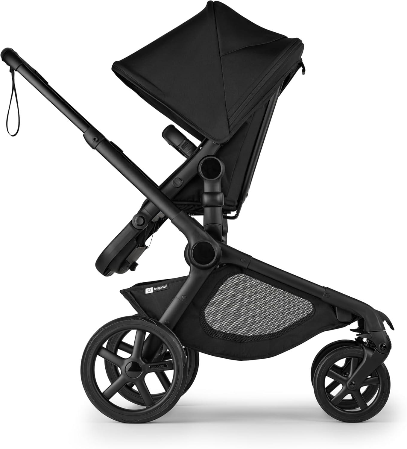 Bugaboo Kangaroo Single to Double Stroller - Midnight Black