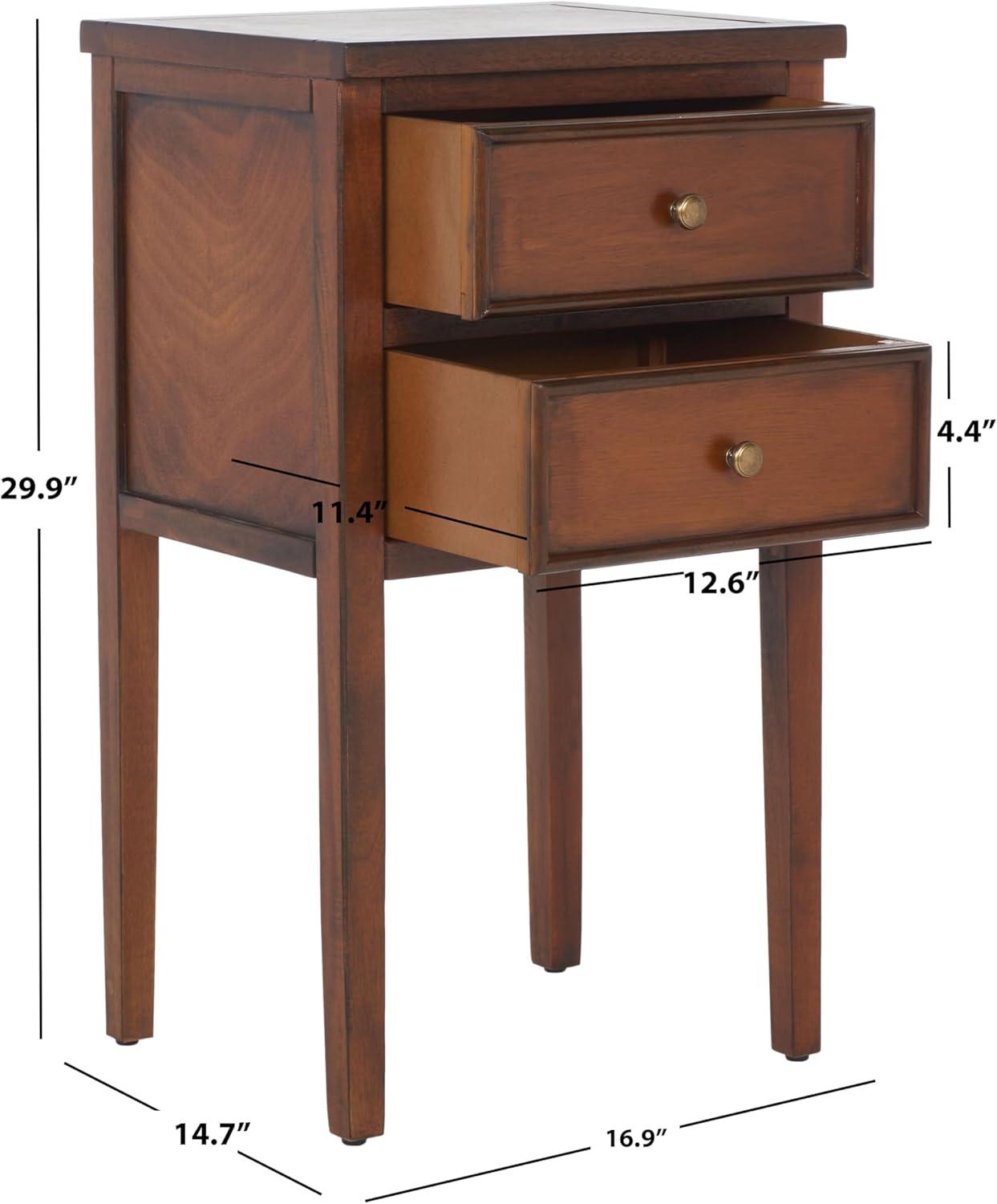 Toby Accent Table with Storage Drawers  - Safavieh