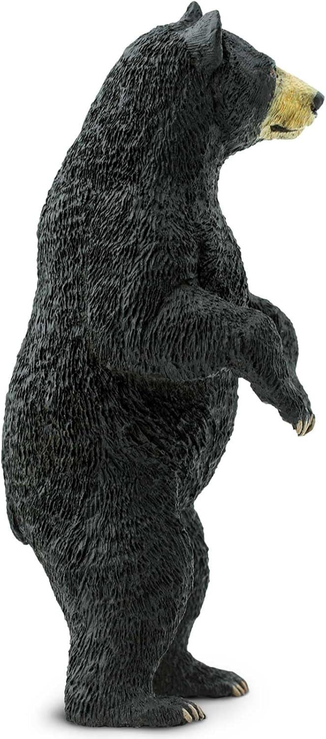 Safari Ltd. Standing Black Bear Figurine - Lifelike 4" Model Figure - Educational Toy for Boys, Girls, and Kids Ages 3+
