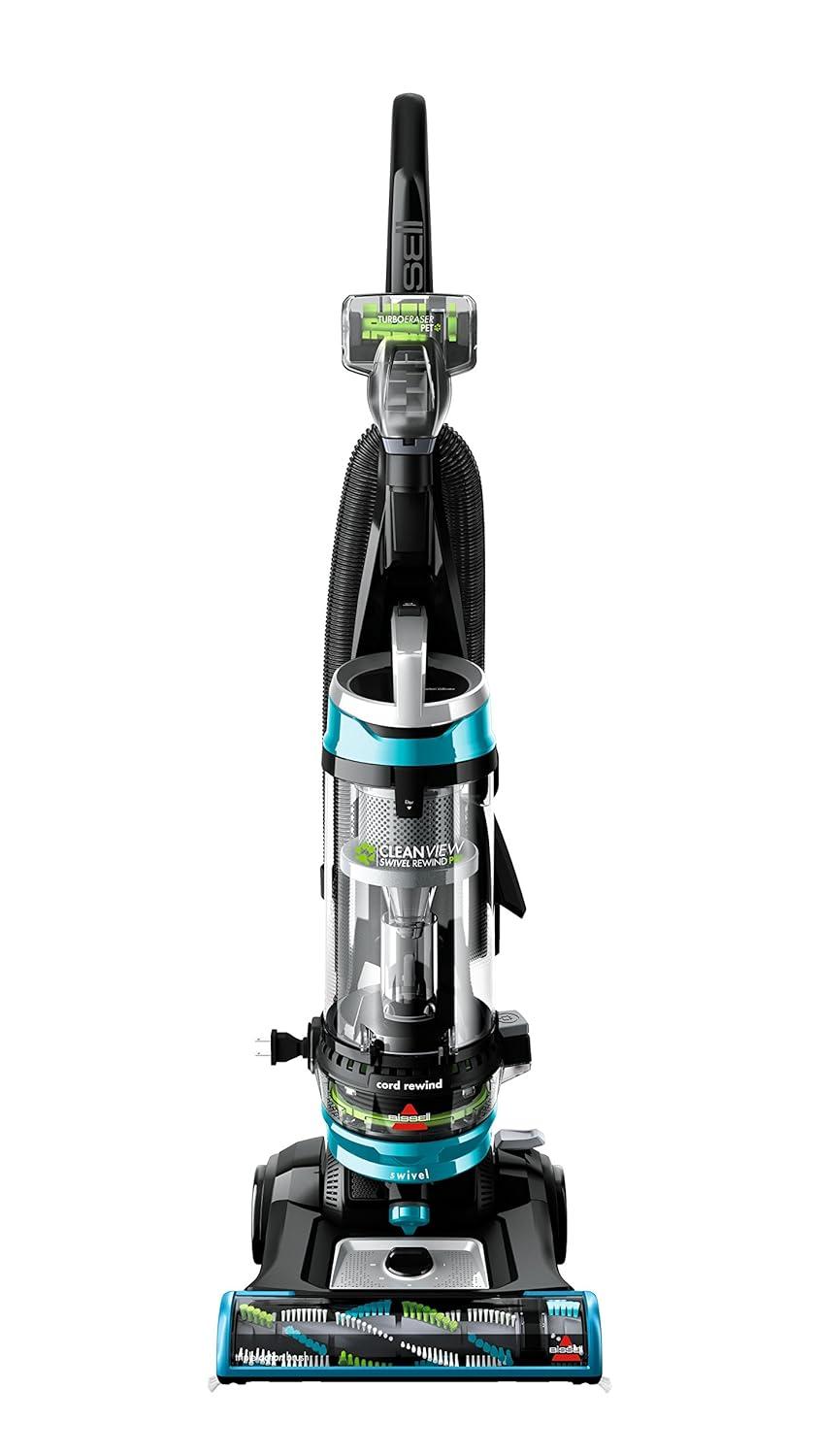 Teal Upright Bagless Vacuum Cleaner with Pet Hair Removal