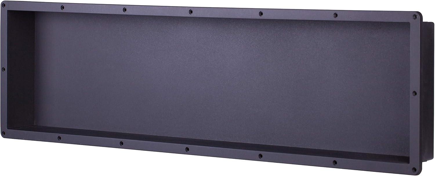 Black ABS Waterproof Recessed Shower Niche 14" x 50"