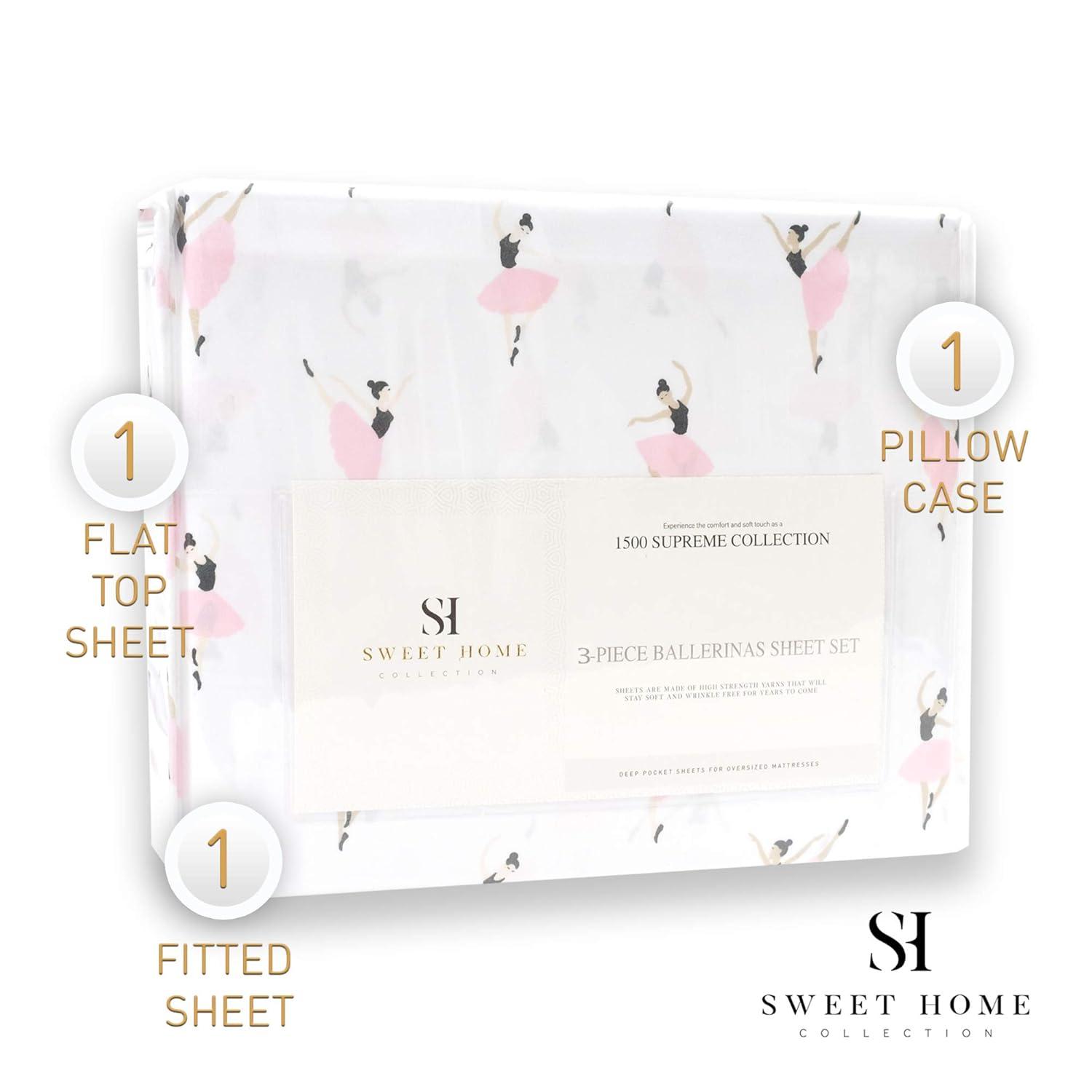 Sweet Home Collection Kids Printed Classic Microfiber Sheets