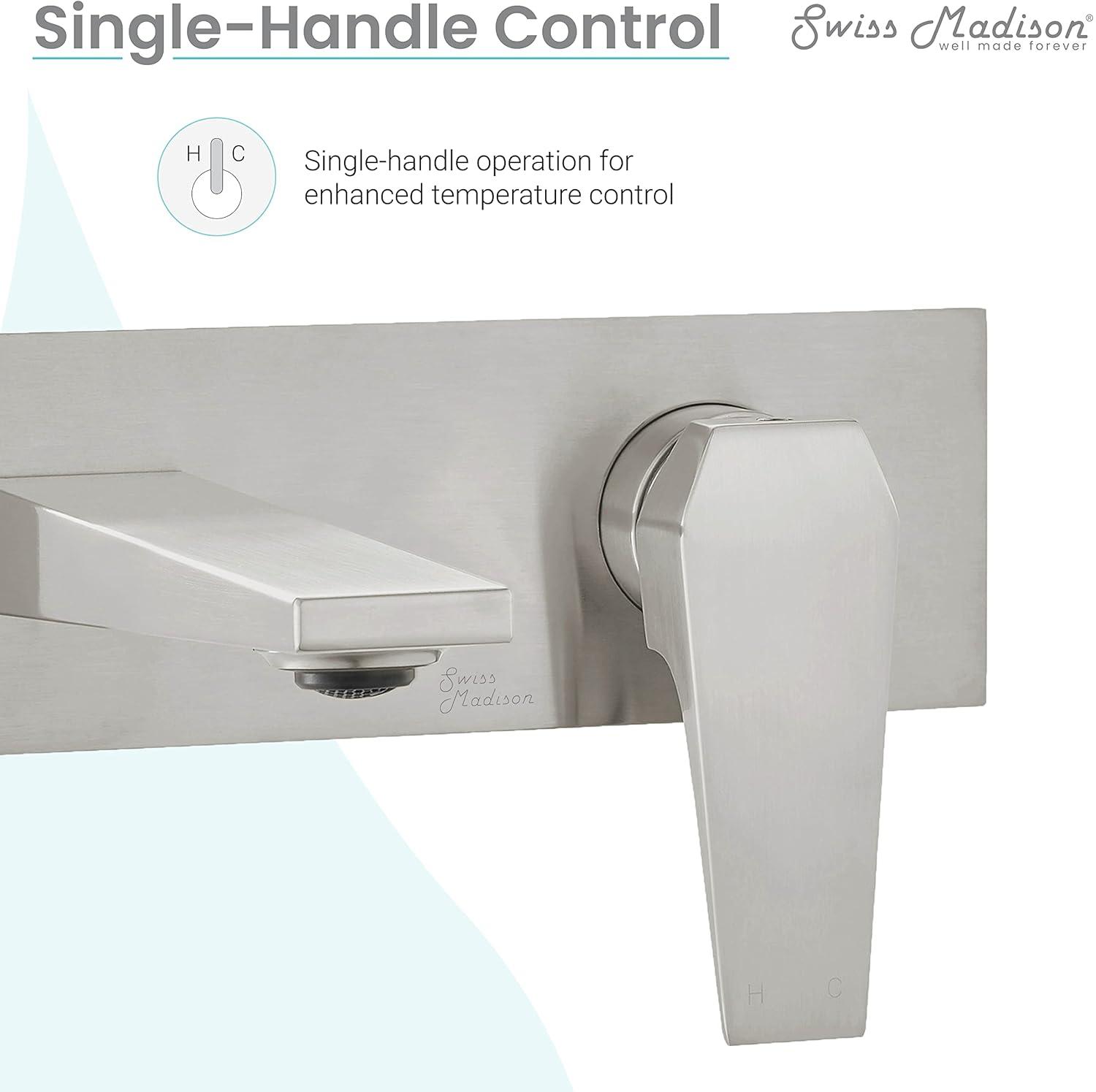 Voltaire Single-Handle, Wall-Mount, Bathroom Faucet