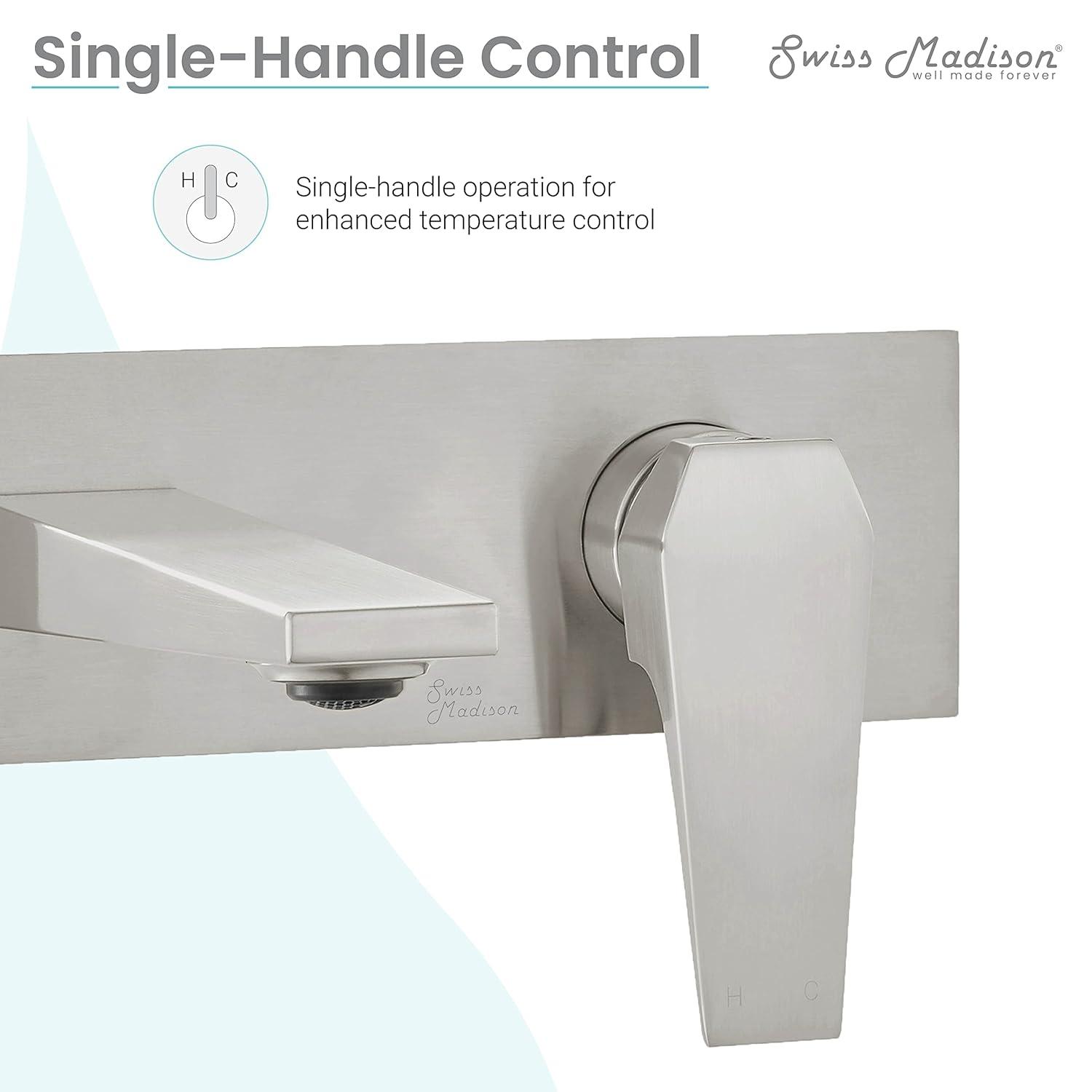 Voltaire Single-Handle, Wall-Mount, Bathroom Faucet