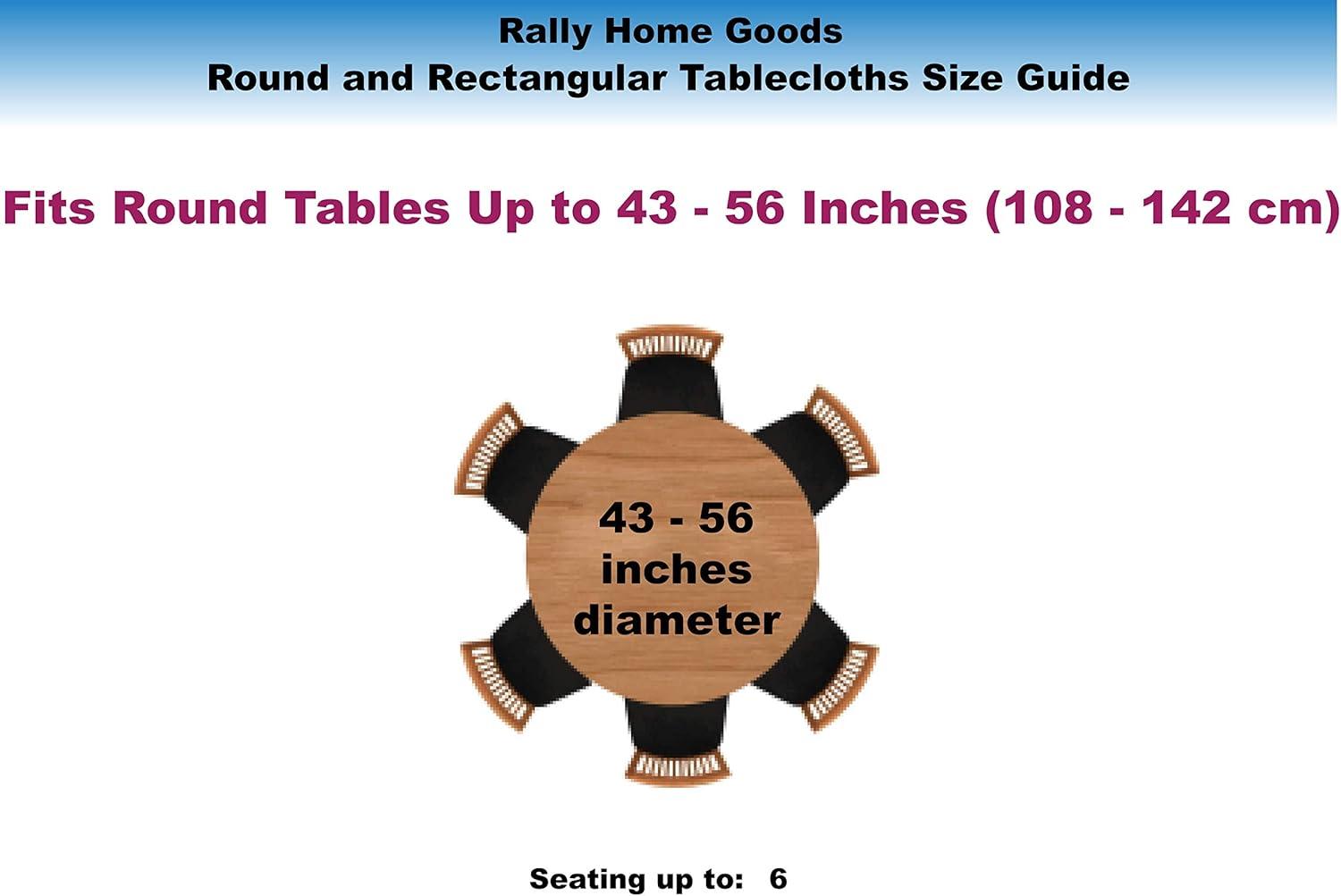 Rally Home Goods Indoor Outdoor Patio Round Fitted Vinyl Tablecloth, Flannel Backing, Elastic Edge, Waterproof Wipeable Plastic Cover, Beige Marble Pattern for 5-Seat Table of 36-42’’ Diameter
