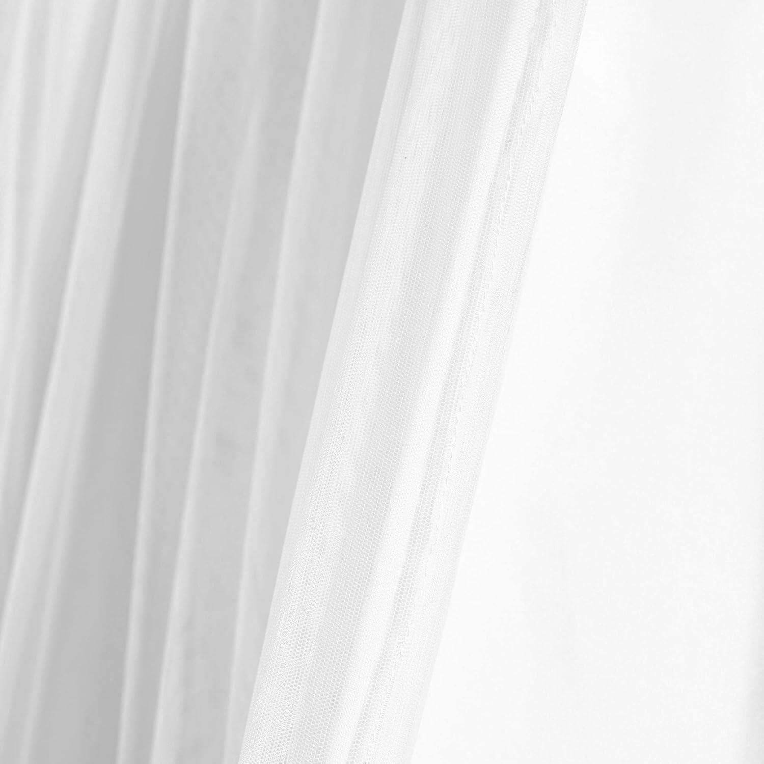 Lush Decor Polyester Semi Sheer Curtain Pair (Set of 2)