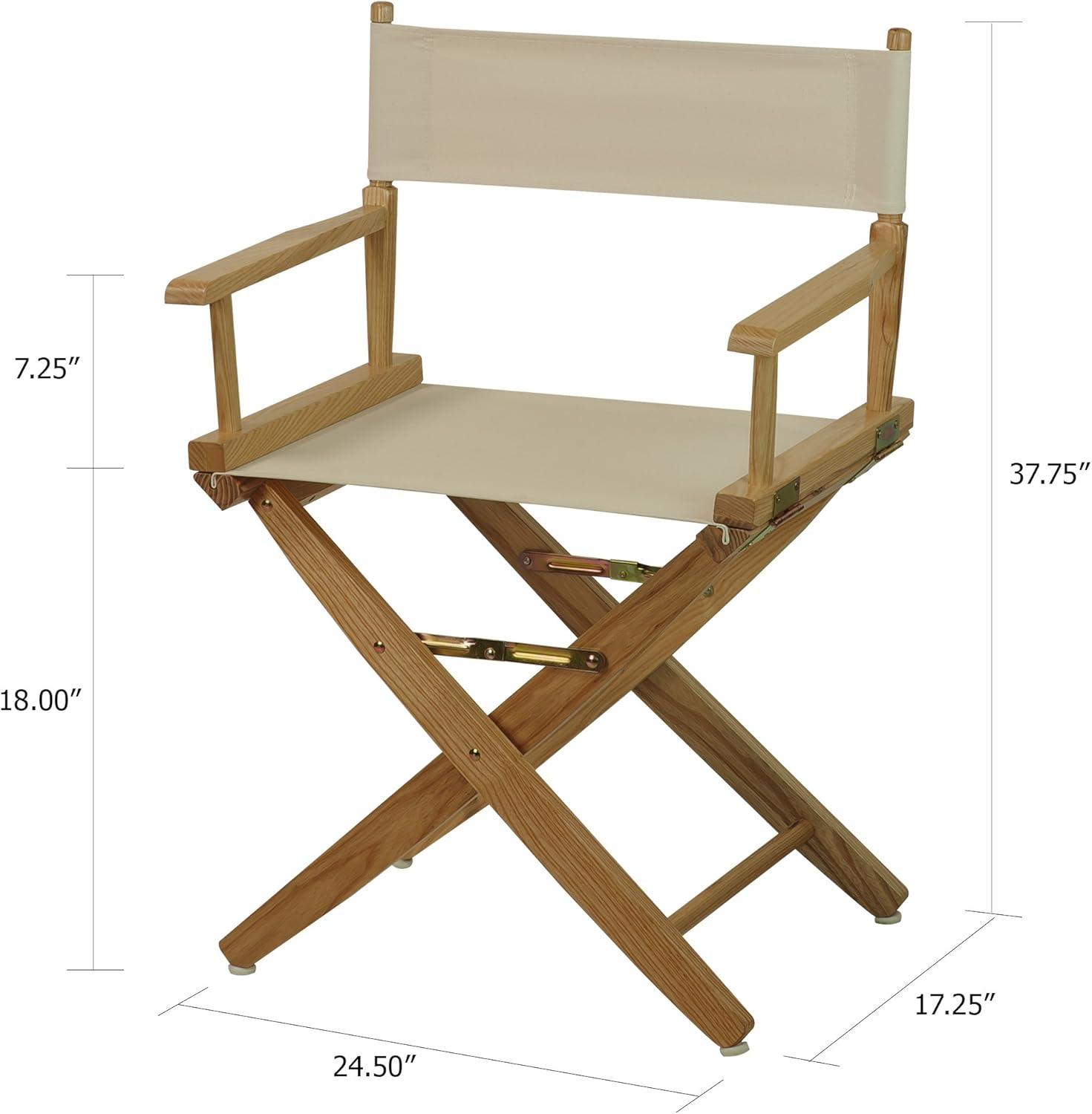 Extra-Wide Premium 18 in. Hardwoods Standard Height Directors Chair