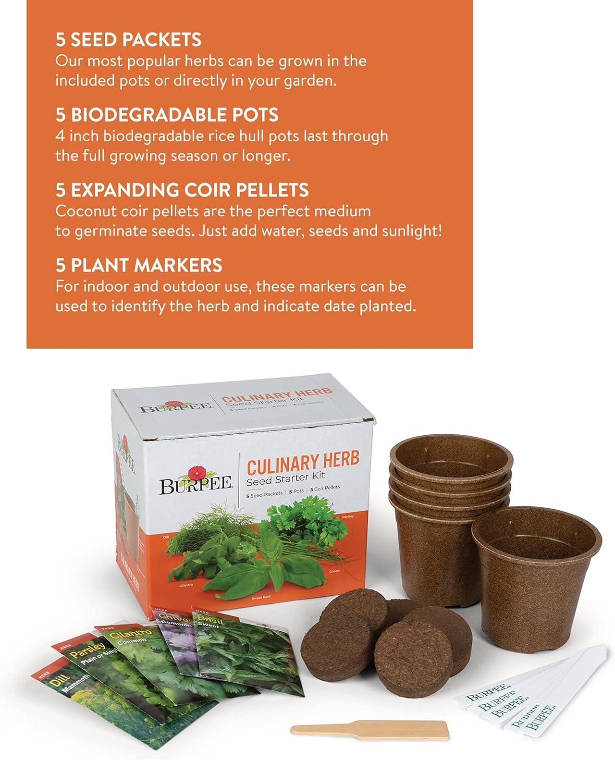 Burpee Culinary Herb Seed Starter Kit