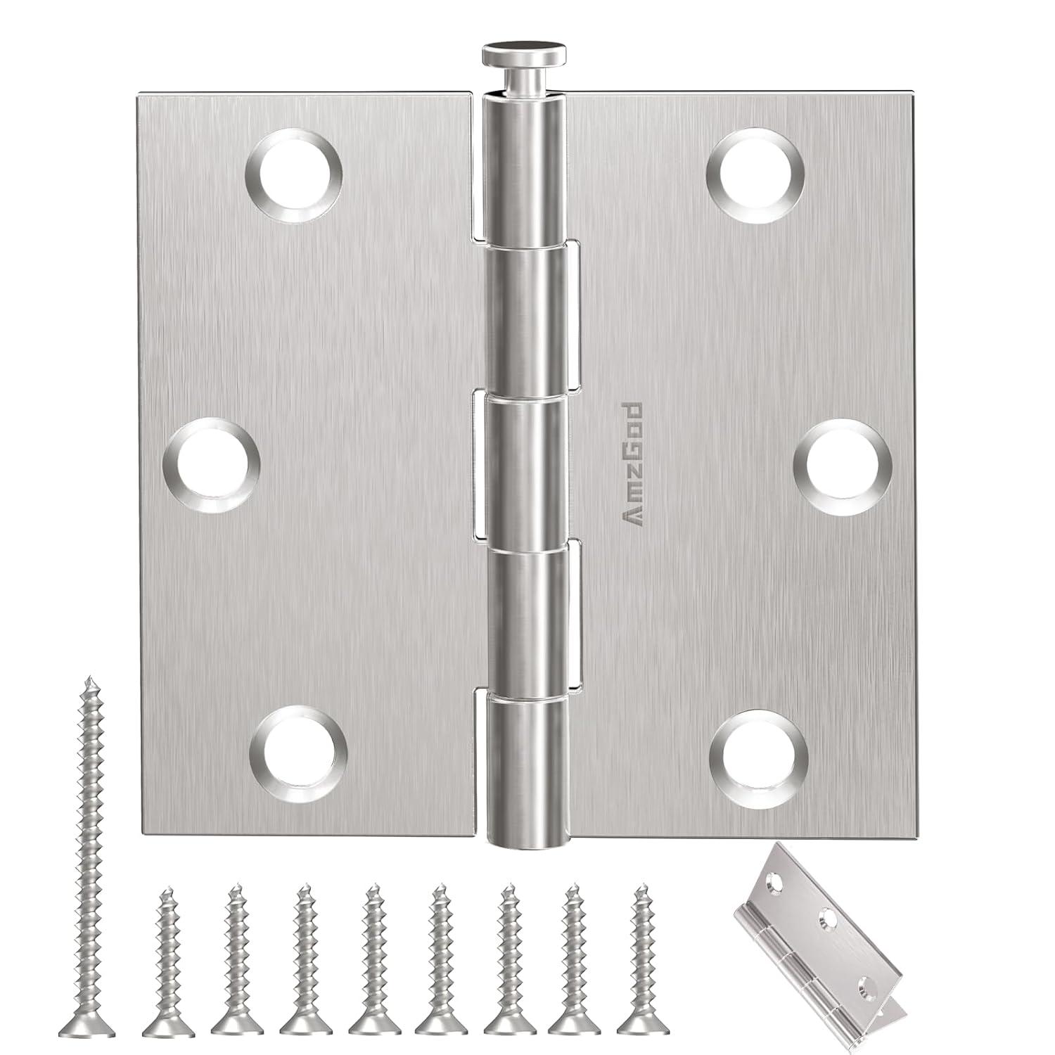 Design House 3.5" H x 3.5" W Butt Bearing Door Hinges (Set of 3)