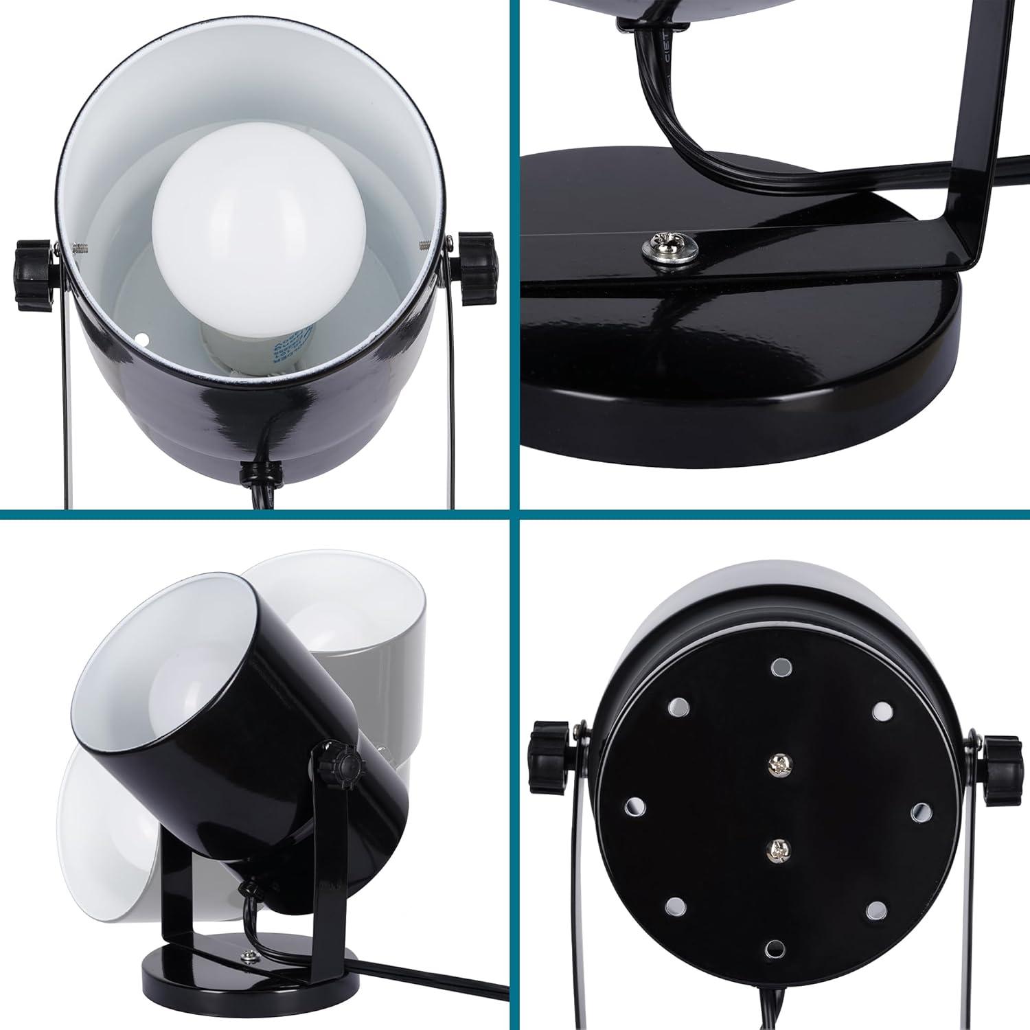 7.5'' Black Novelty Floor Lamp Set