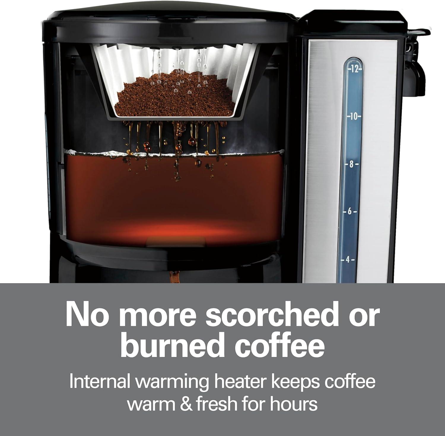 Hamilton Beach® Stainless Steel 12 Cup Dispensing Coffee Maker