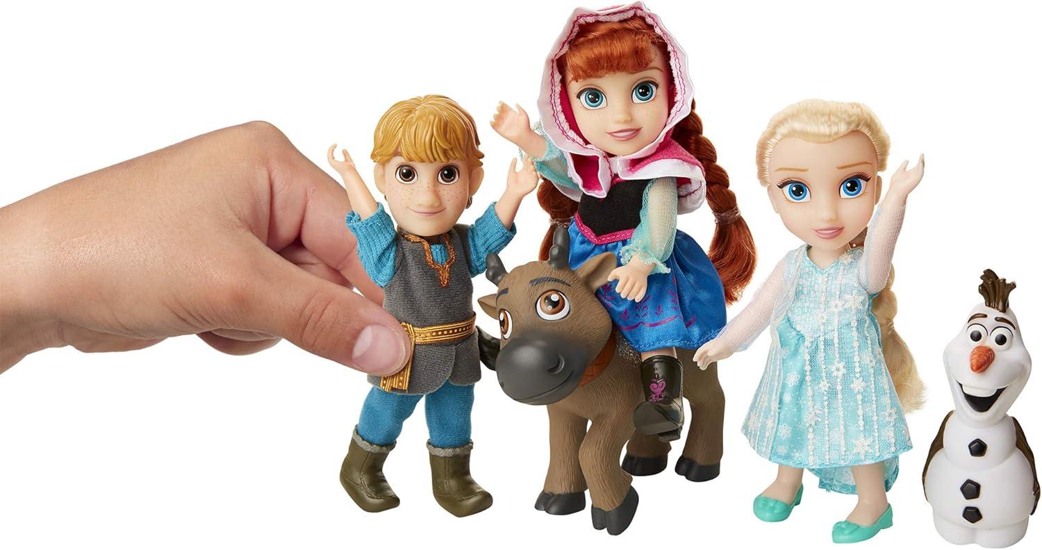 Frozen Petite Doll Set with Anna, Elsa, Kristoff, Sven, and Olaf